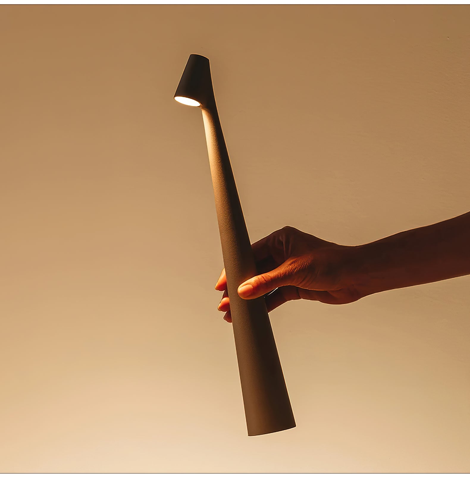 Portable Table Lamp - Handmade African Design, USB Rechargeable & Adjustable Brightness for Bedroom, Living Room, and Outdoor Camping