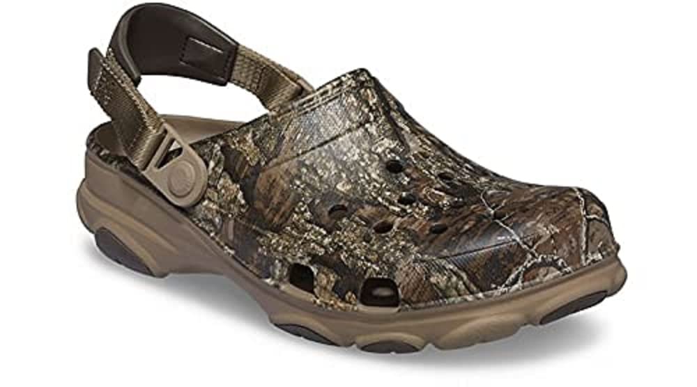 Crocs Unisex-Adult Classic All Terrain Camo Clogs - Comfortable Slip-Resistant Outdoor Shoes for Hiking, Gardening & Beach Wear