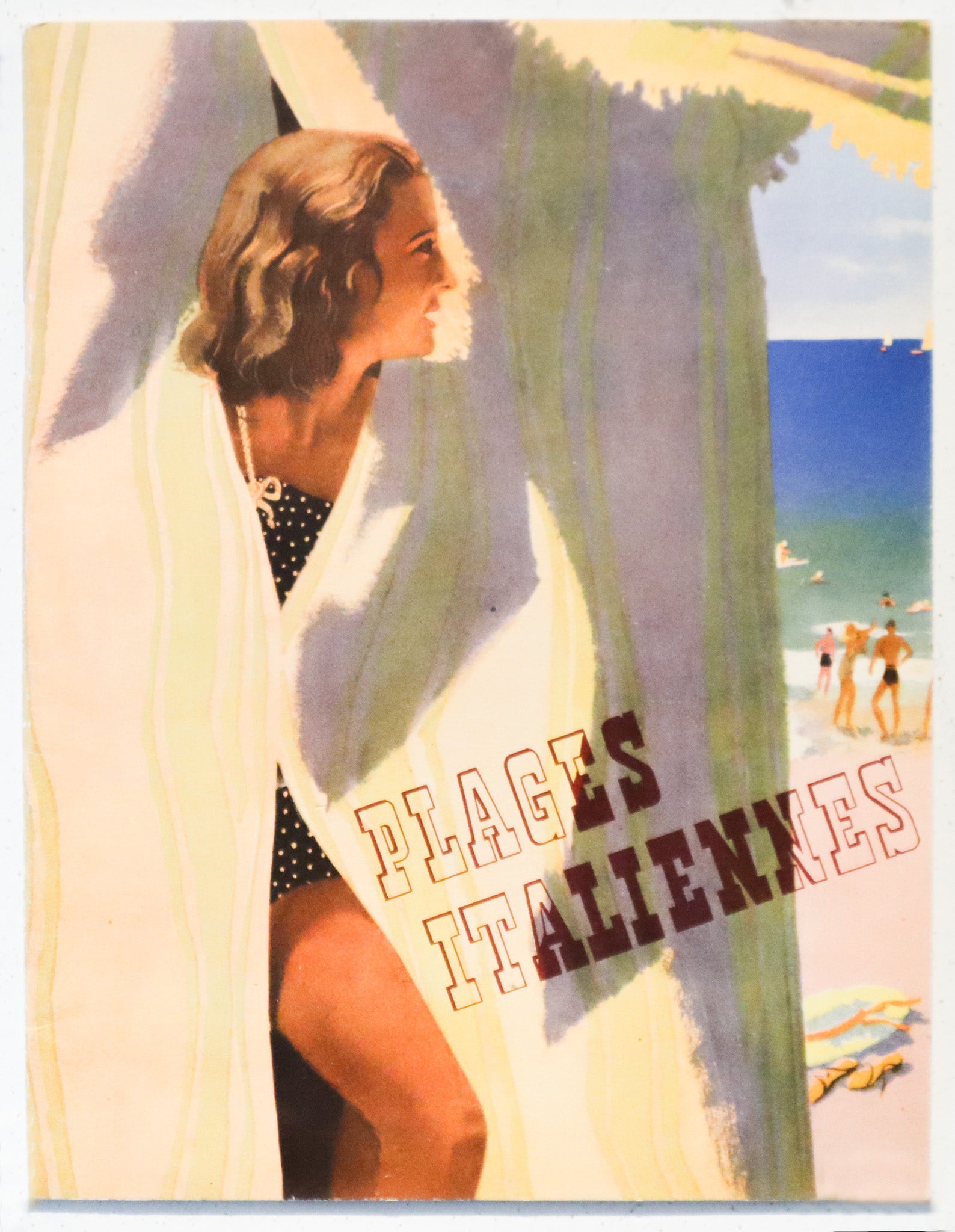 1938 Italian Travel and Tourism Pamphlet - Vintage Italian Beaches Guide | Plages Italiennes | Perfect for Collectors & History Enthusiasts