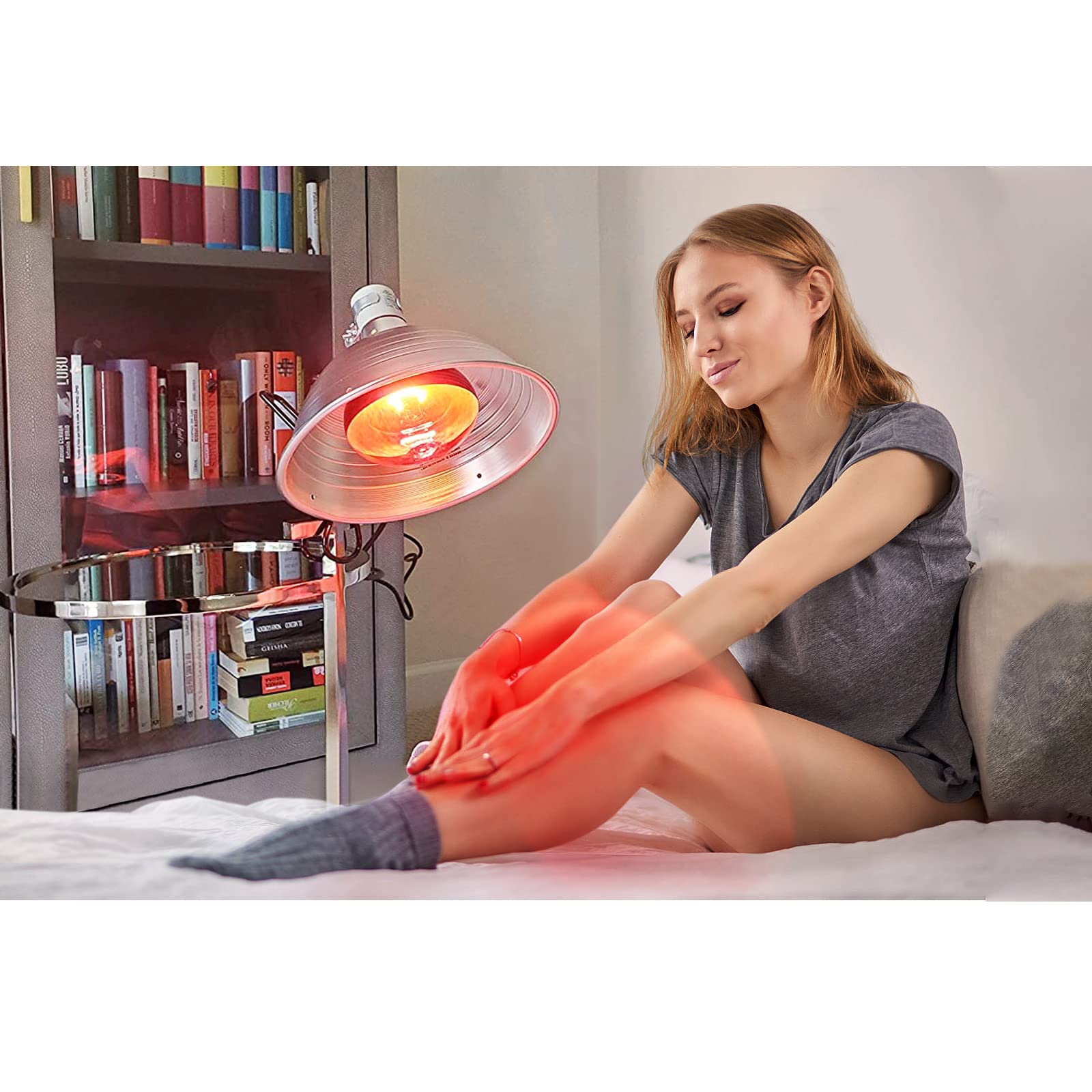 150W Red Light Therapy Heat Lamp Bulb - Infrared Incandescent Bulb for Pain Relief, Muscle Recovery & Relaxation - Perfect for Home Spa, Pet Heating, and Reptile Terrariums