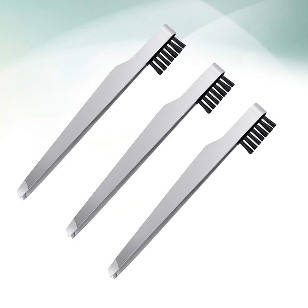 3PCS Angled Tweezers for Eyebrows & Makeup - Beauty Tools for Precision Grooming