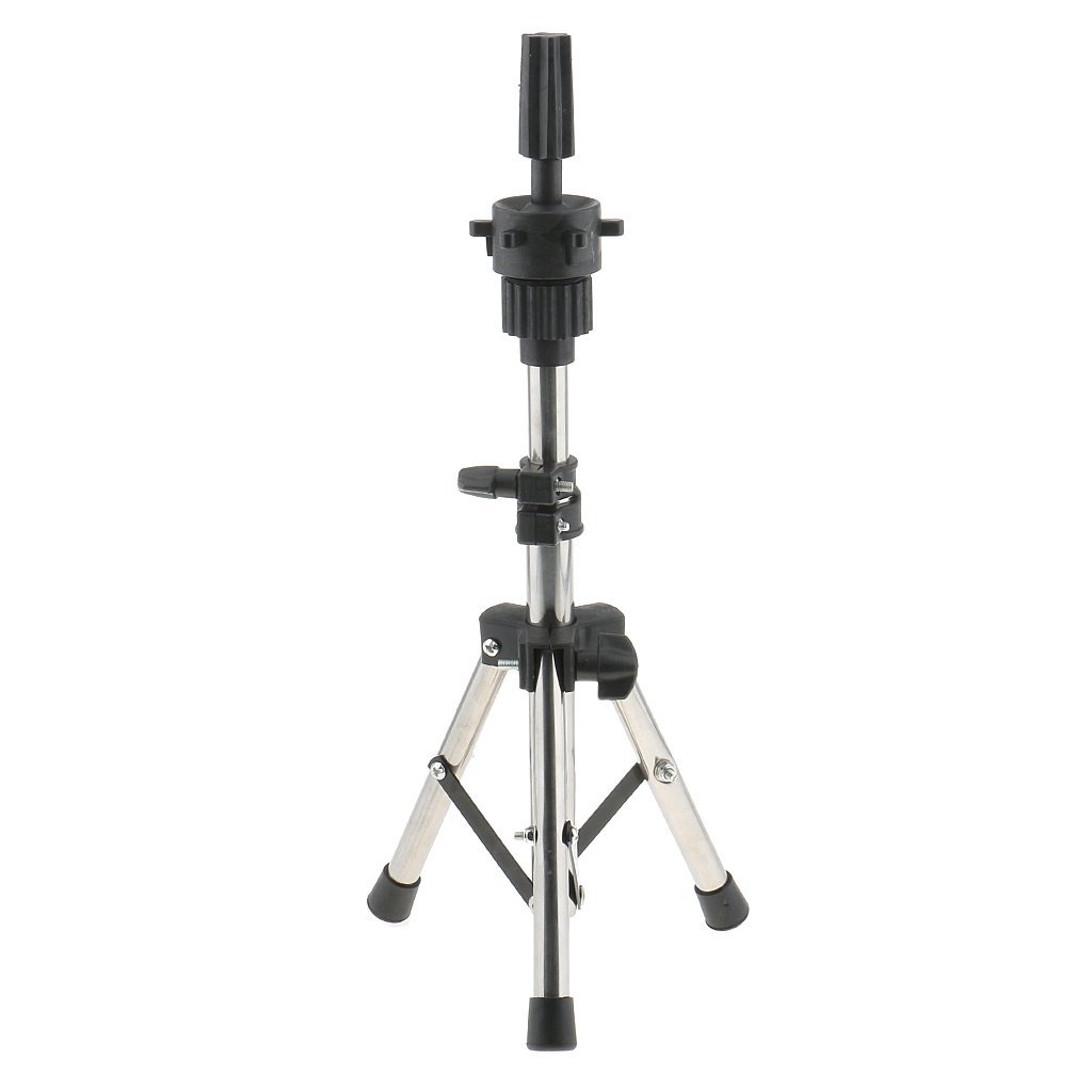 Adjustable Mannequin Head Tripod Stand for Wig Display - Perfect for Cosmetology Training, Hair Styling Practice & Salon Use