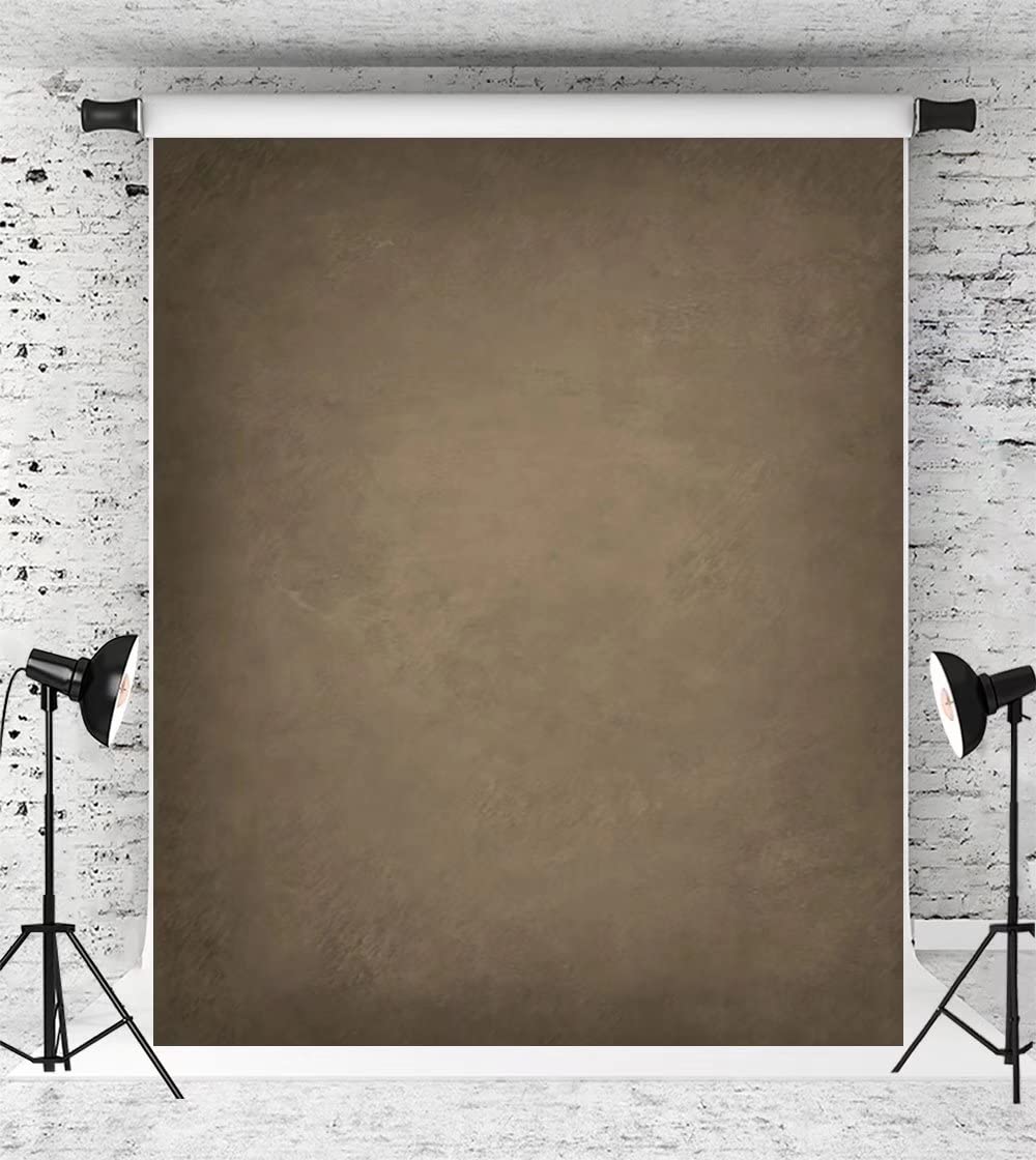 Vintage Brown Photo Backdrop 6.5x10ft - Studio Portrait Photography Background for Wedding & Events