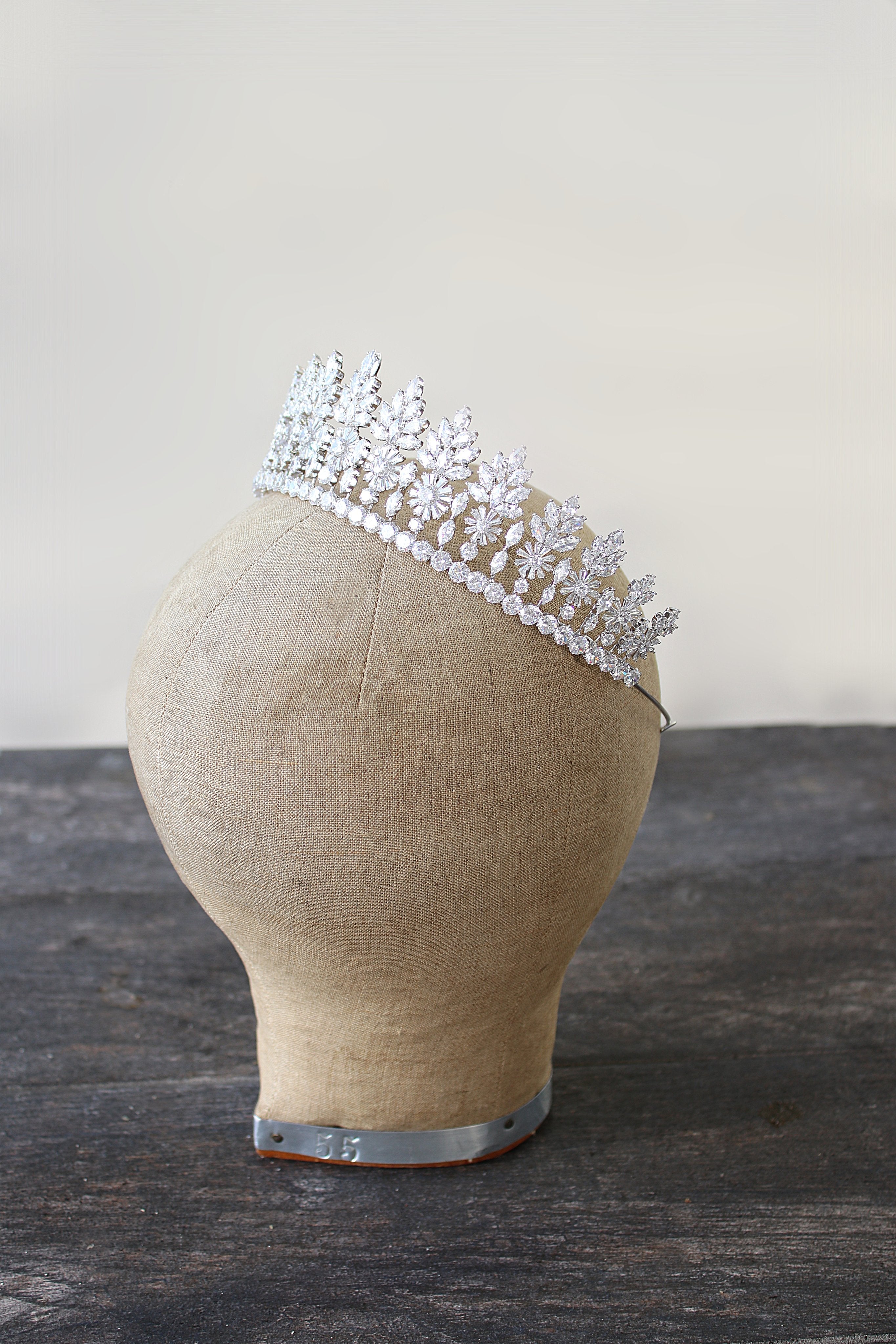 Elegant DUCHESS Wedding Tiara - Crystal Bridal Crown for Bride, Princess Party, Prom & Special Occasions