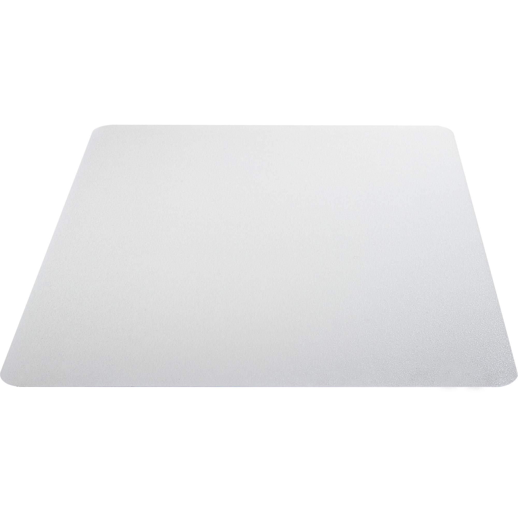 Lorell LLR69707 Clear Polycarbonate Hard Floor Chair Mat for Office & Home Use - Durable Rectangular Desk Chair Mat Protects Floors from Scratches & Rolling Chairs