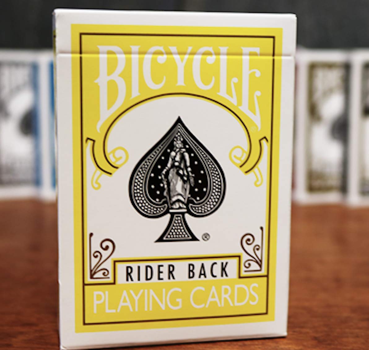 Premium Bicycle Rider Back Yellow Deck - Classic Playing Cards for Poker, Magic Tricks & Card Games - Perfect for Parties, Travel & Family Game Nights