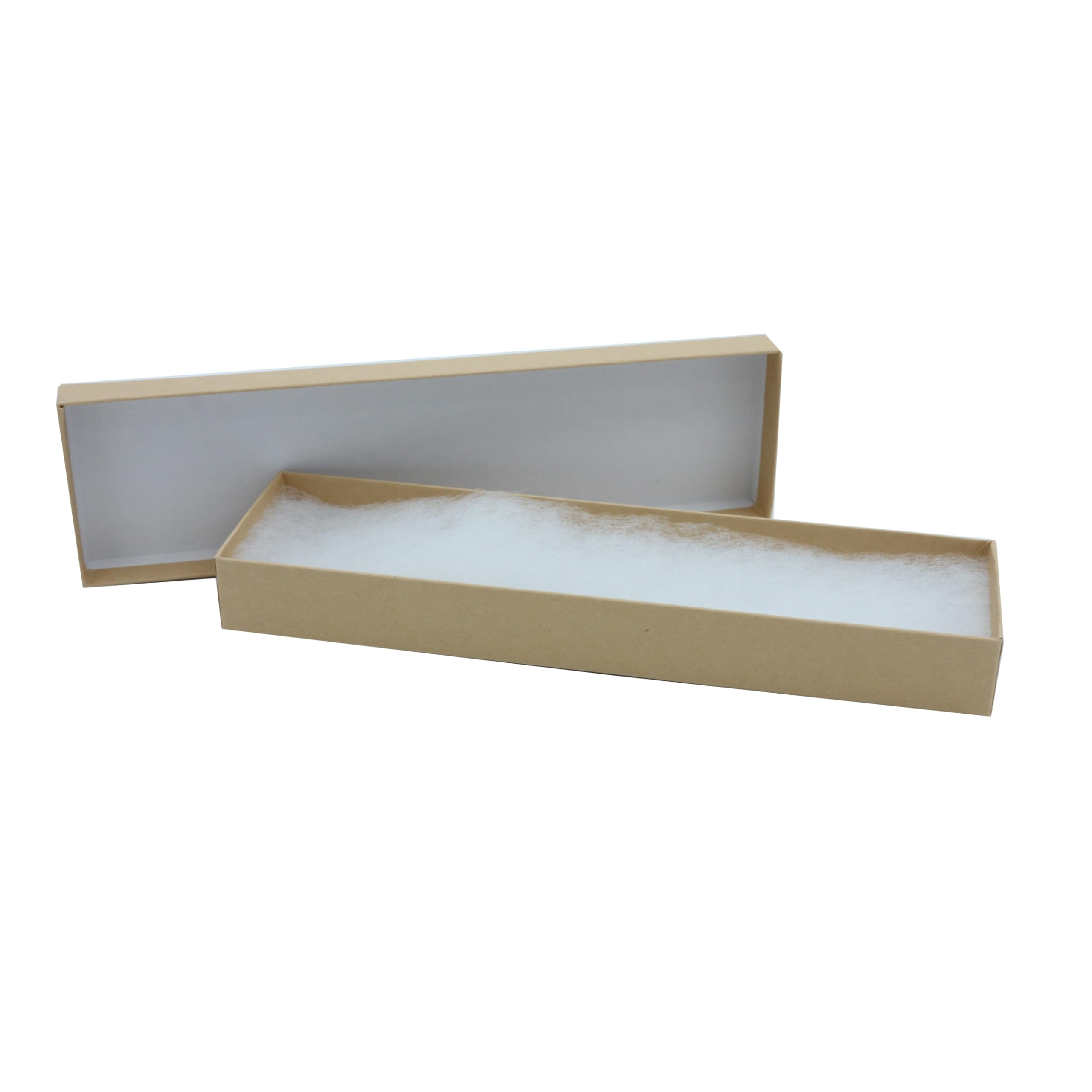 SSWBasics 100% Recycled Cotton Filled Kraft Jewelry Gift Boxes - 8