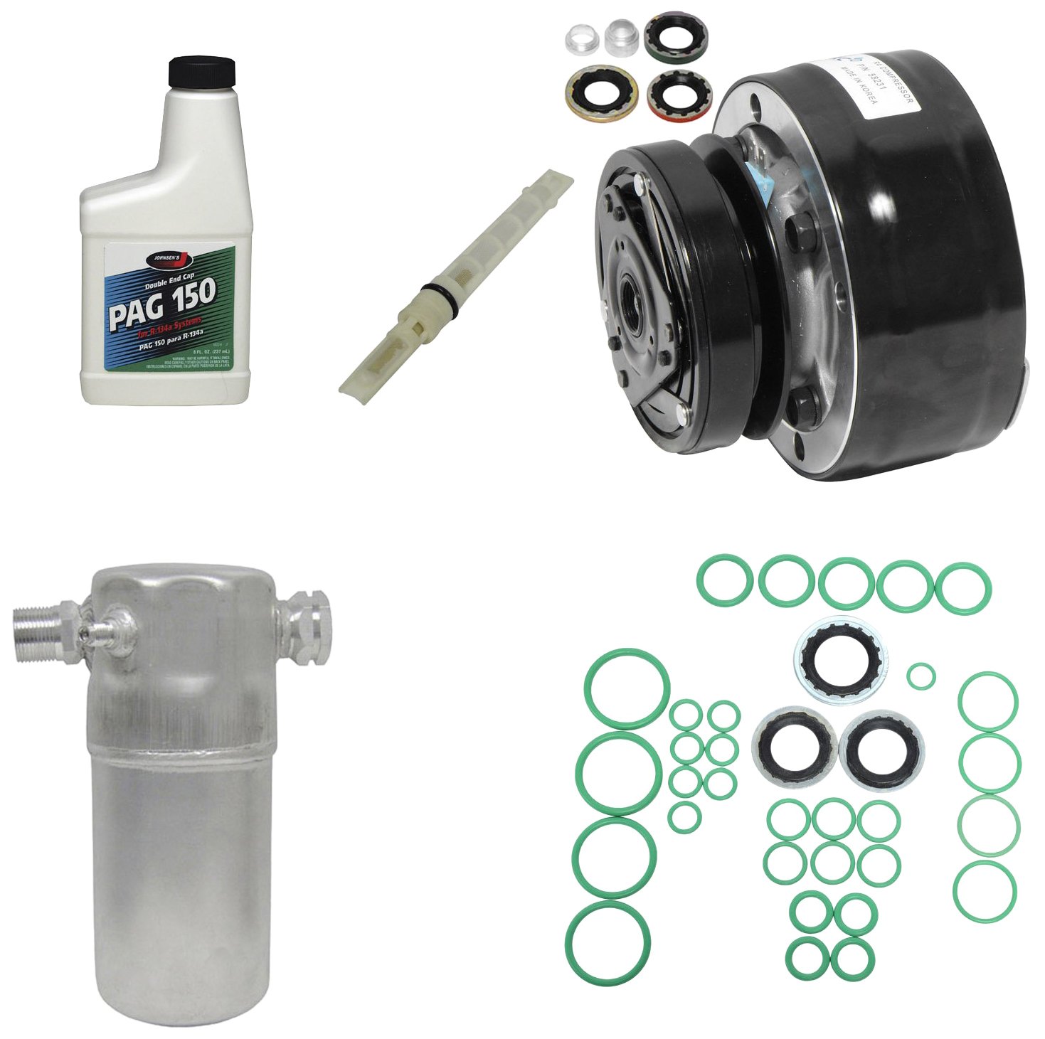 Universal Air Conditioner KT 2658 A/C Compressor & Component Kit - Replacement Parts for Car, Truck & RV AC Systems - Keep Your Vehicle Cool in Summer
