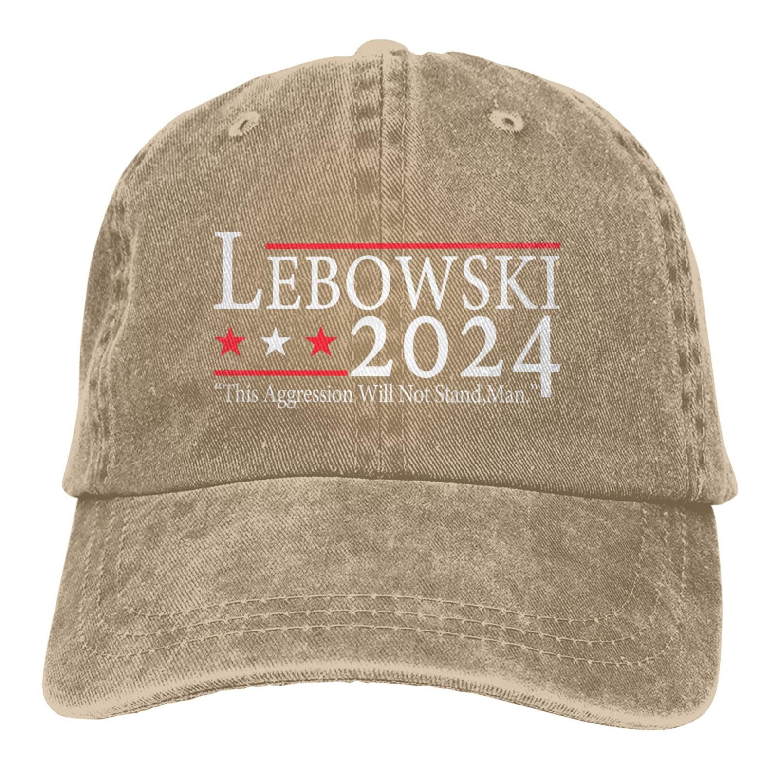 Lebowski 2024 Election Baseball Cap - 'This Aggression Will Not Stand' Political Hat for Men - Perfect for Campaign Rallies, Voting Days & Political Satire Events