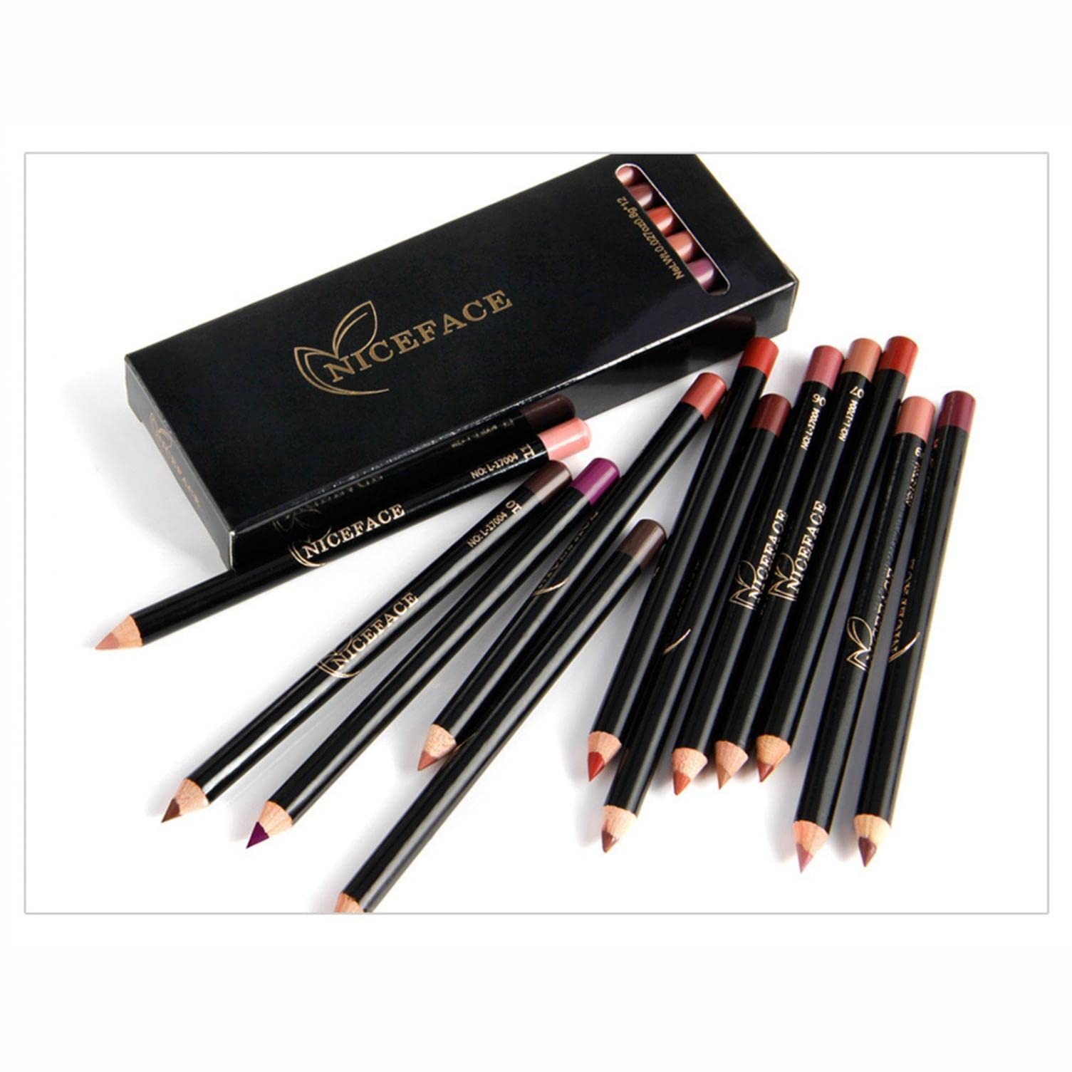 12 Colors Matte Lip Liner Pencil Set - Highly Pigmented, Long Lasting & Waterproof Lip Makeup - Smooth Soft Lip Liners for Natural Look | Perfect for Daily Use, Parties & Professional Makeup