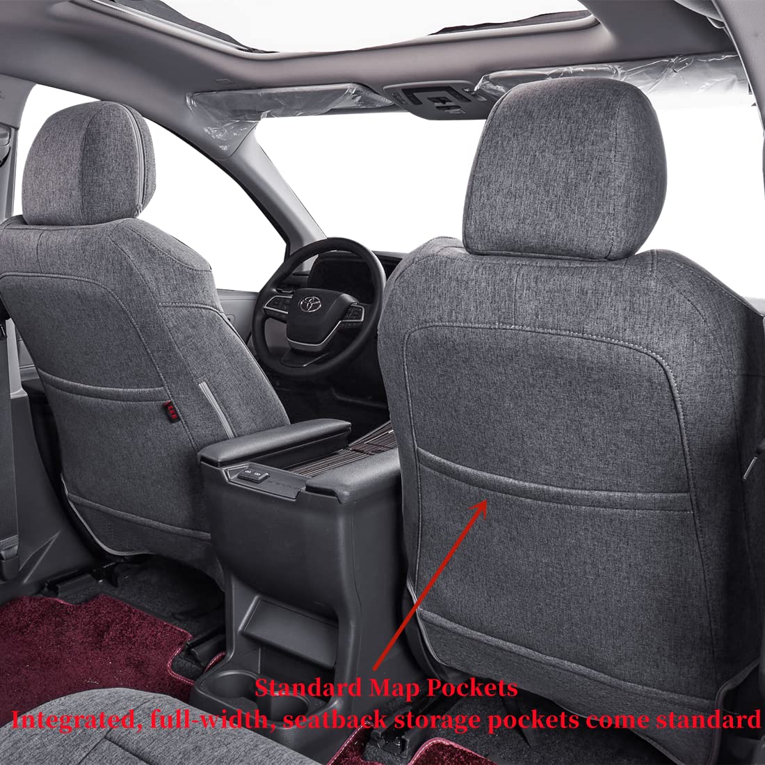 Coverdream Custom Fit Car Seat Covers - Full Coverage Universal Design with Airbag Compatibility | Perfect for SUVs, Trucks & Sedans | Durable Protection for Pets, Kids & Daily Commute