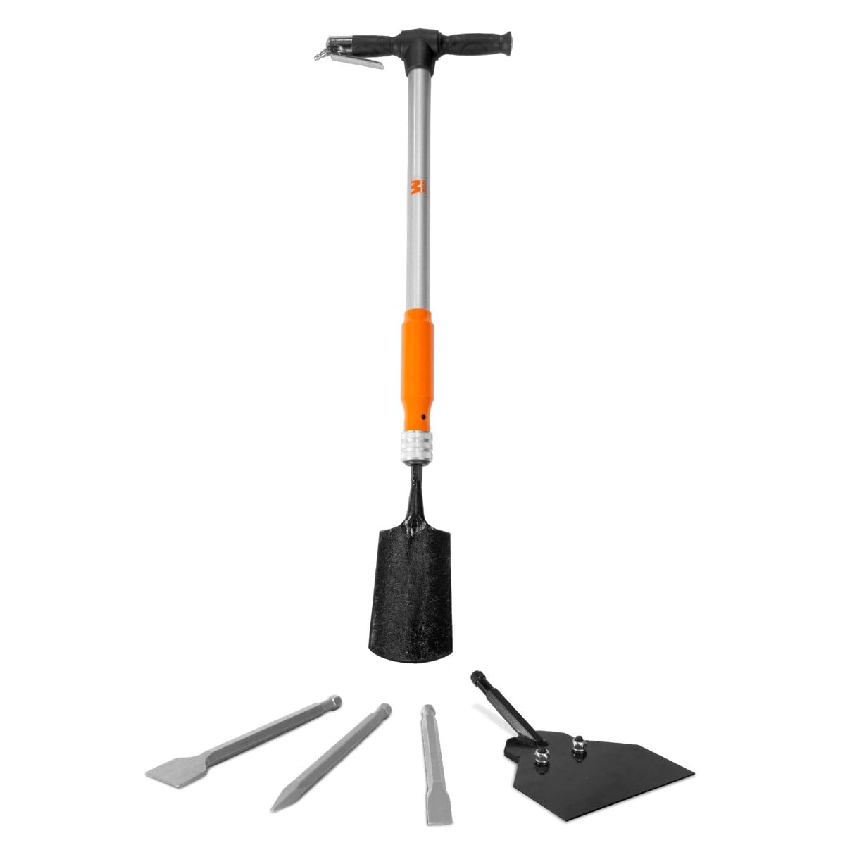 WEN 61635 5-in-1 Pneumatic Multi-Function Tool Kit with Scraper, Shovel & Chisel Attachments - Perfect for Auto Body Repair, Woodworking & DIY Projects