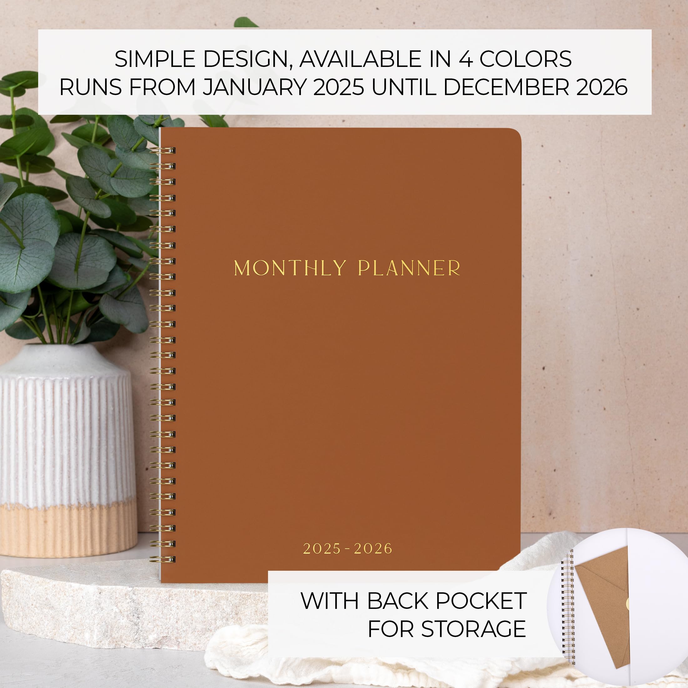 2025-2026 Monthly Planner & Calendar - Productivity Organizer with Aesthetic To-Do Lists for Work, School & Personal Goals | January 2025-December 2026 | Perfect for Students, Professionals & Busy Moms