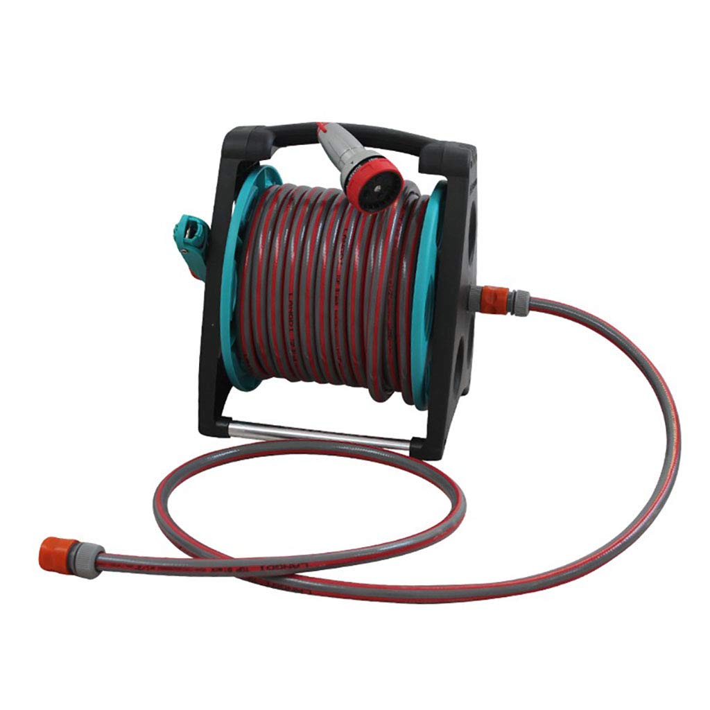 Wall-Mounted Garden Hose Reel - Heavy Duty Outdoor for Watering & Car Wash
