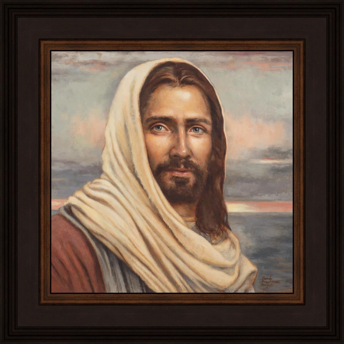 Blessed Savior by Sandy Freckleton Gagon - Inspirational Christian Artwork for Home Decor & Church Wall Decor