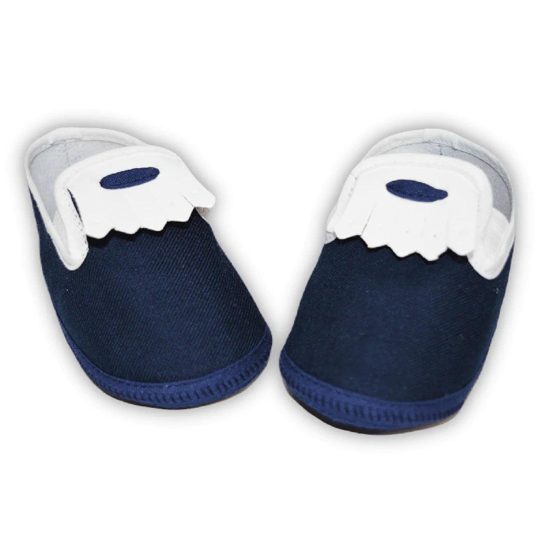Premium Italian-Made Navy Blue Baptism Shoes for Baby Boys – Perfect for Christenings, First Communions & Special Occasions