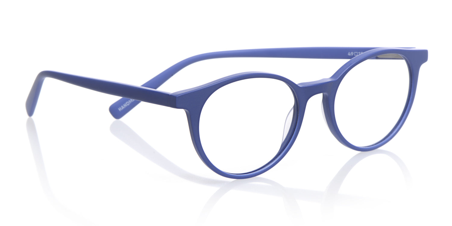 Case Closed Average Color 10 Matte Blue Glasses - Stylish Matte Blue Frame with Temples for Men & Women | Perfect for Everyday Wear, Work & Casual Outfits