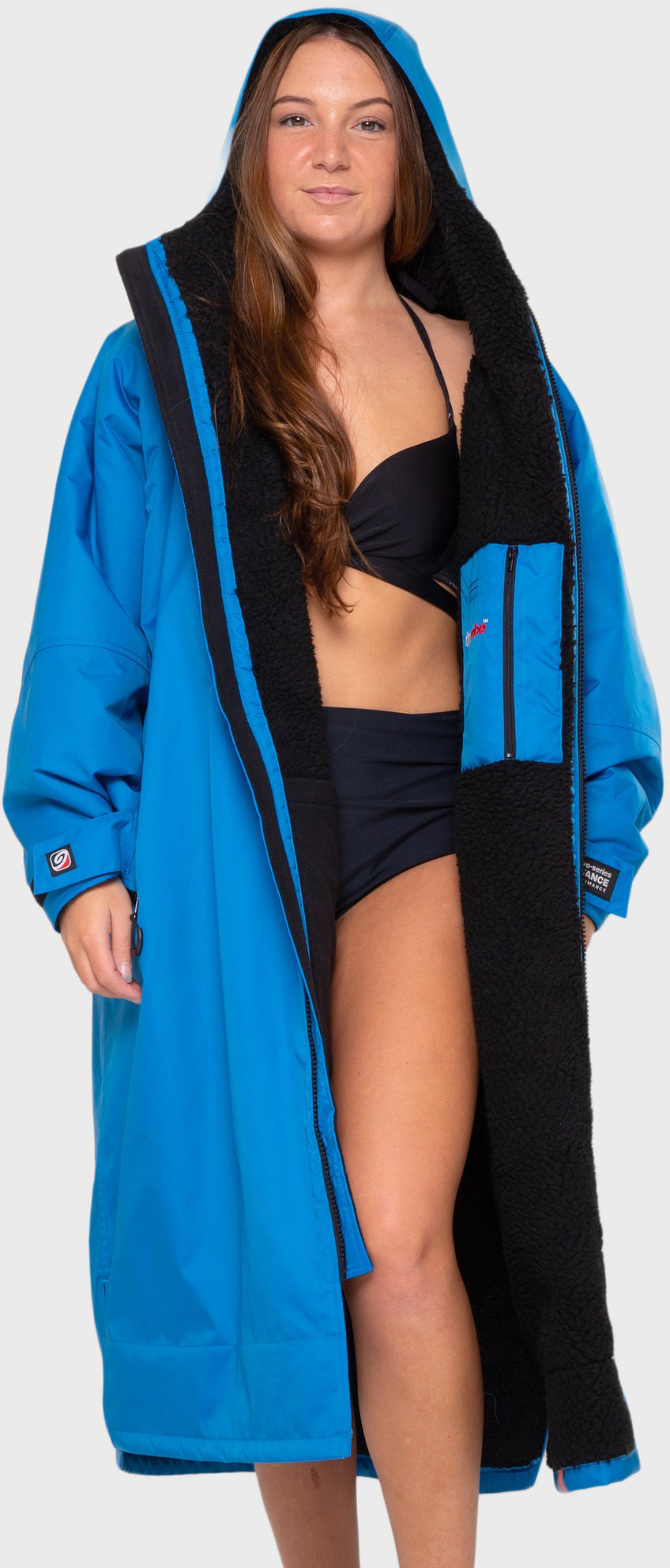 Dryrobe Advance Long Sleeve Changing Robe for Adults - Waterproof & Warm Outdoor Changing Robe for Surfing, Swimming, Camping & Beach Activities