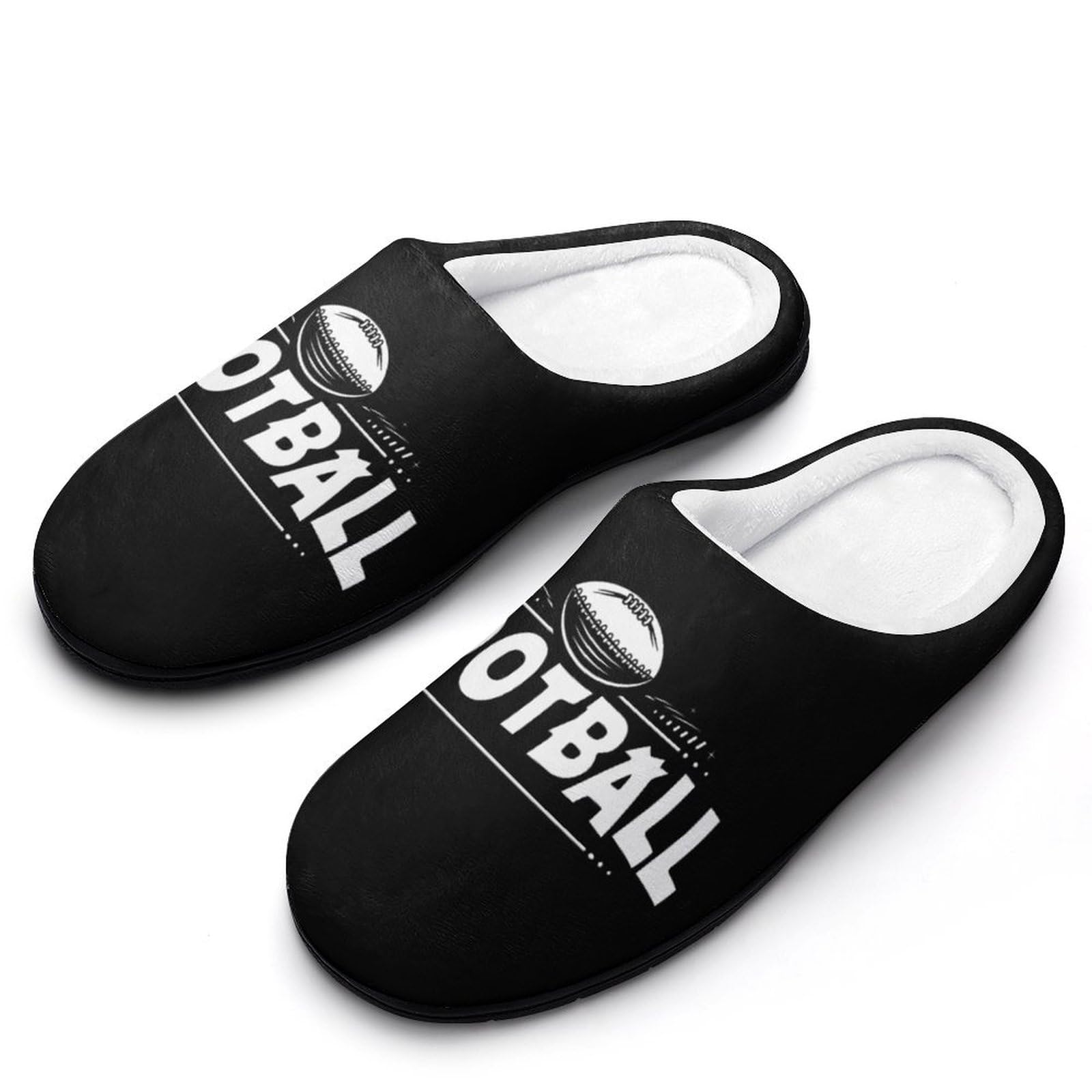 **Best Football Player Gifts for Men - Memory Foam Cotton Slippers with Anti-Skid Sole - Cozy House Shoes for Athletes & Fans**    *(Perfect for lounging at home, post-game relaxation, or gifting to football lovers!)*