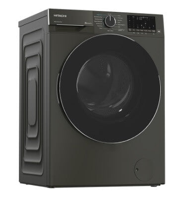Hitachi BD D100YFVEM Front Load Washer Dryer Combo with Steam & Hygiene Inverter - Energy Efficient Laundry Solution for Apartments & Small Homes