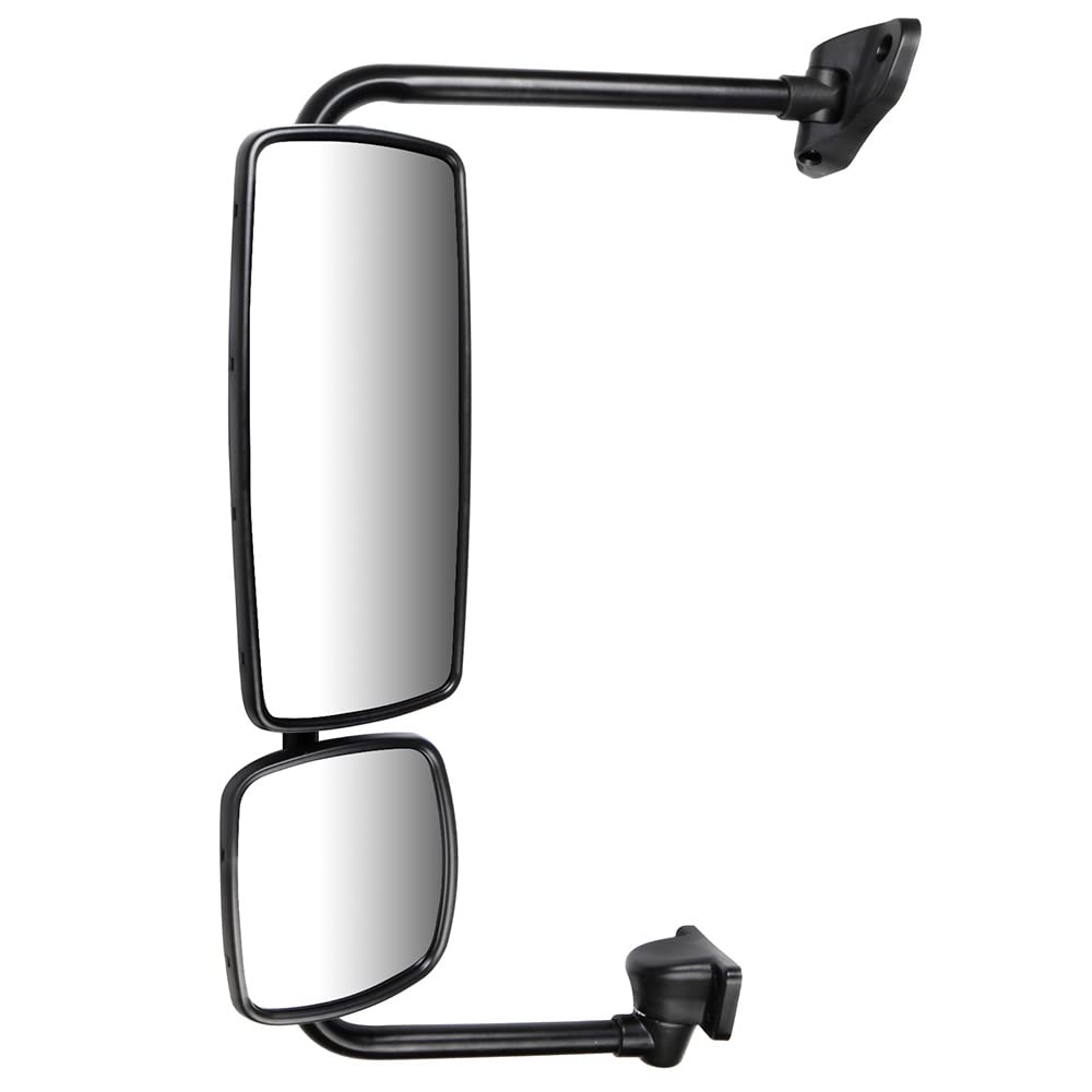 Heated Chrome Truck Hood Mirror for Freightliner M2 100/106/112/114SD (2003-2017) - Left Side Rearview Mirror with Durable Housing | Perfect for Long-Haul Trucking & Enhanced Visibility