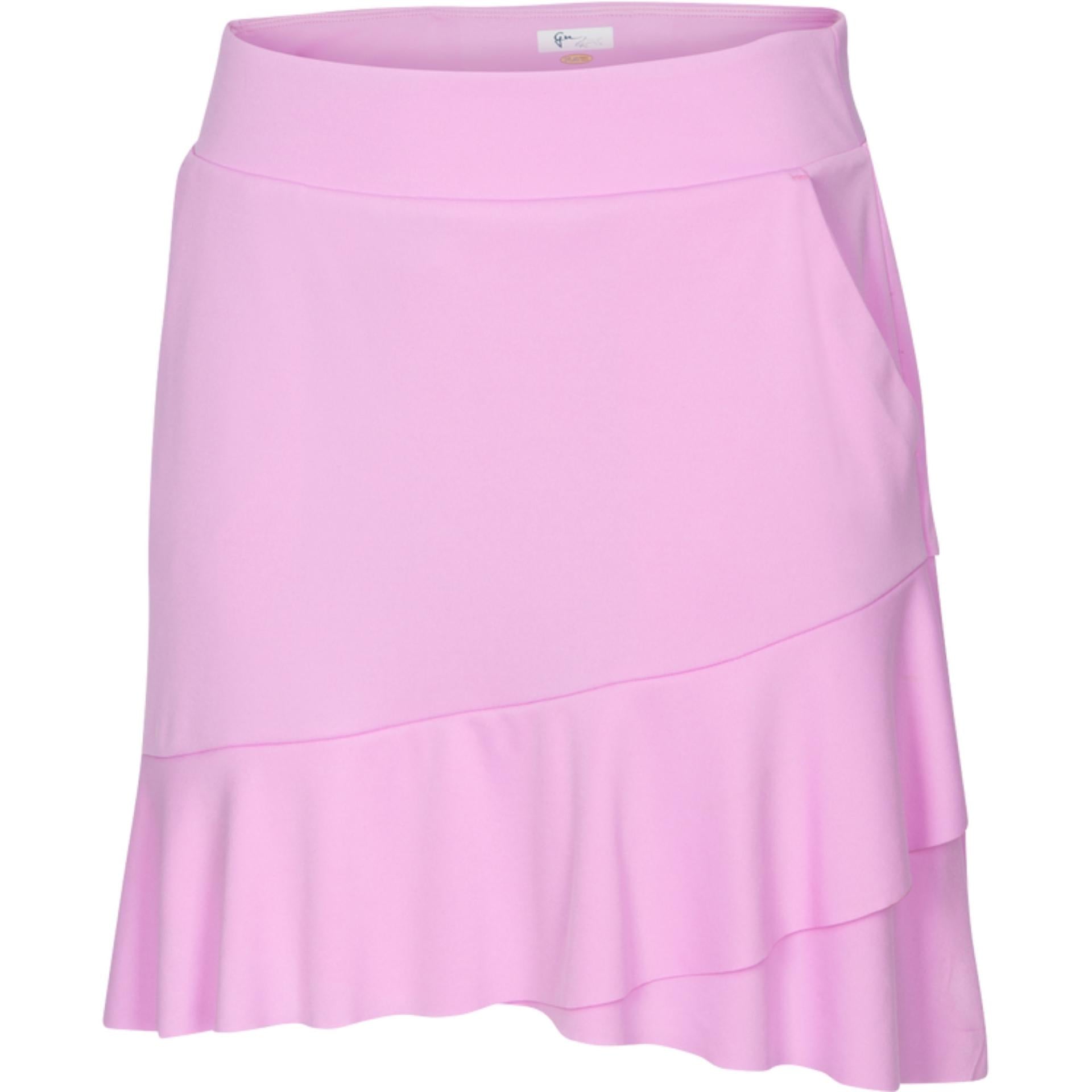 Greg Norman Women's Crossover Flounce Pull-On Skort - Comfortable Golf & Tennis Skirt with Built-in Shorts for Active Lifestyle