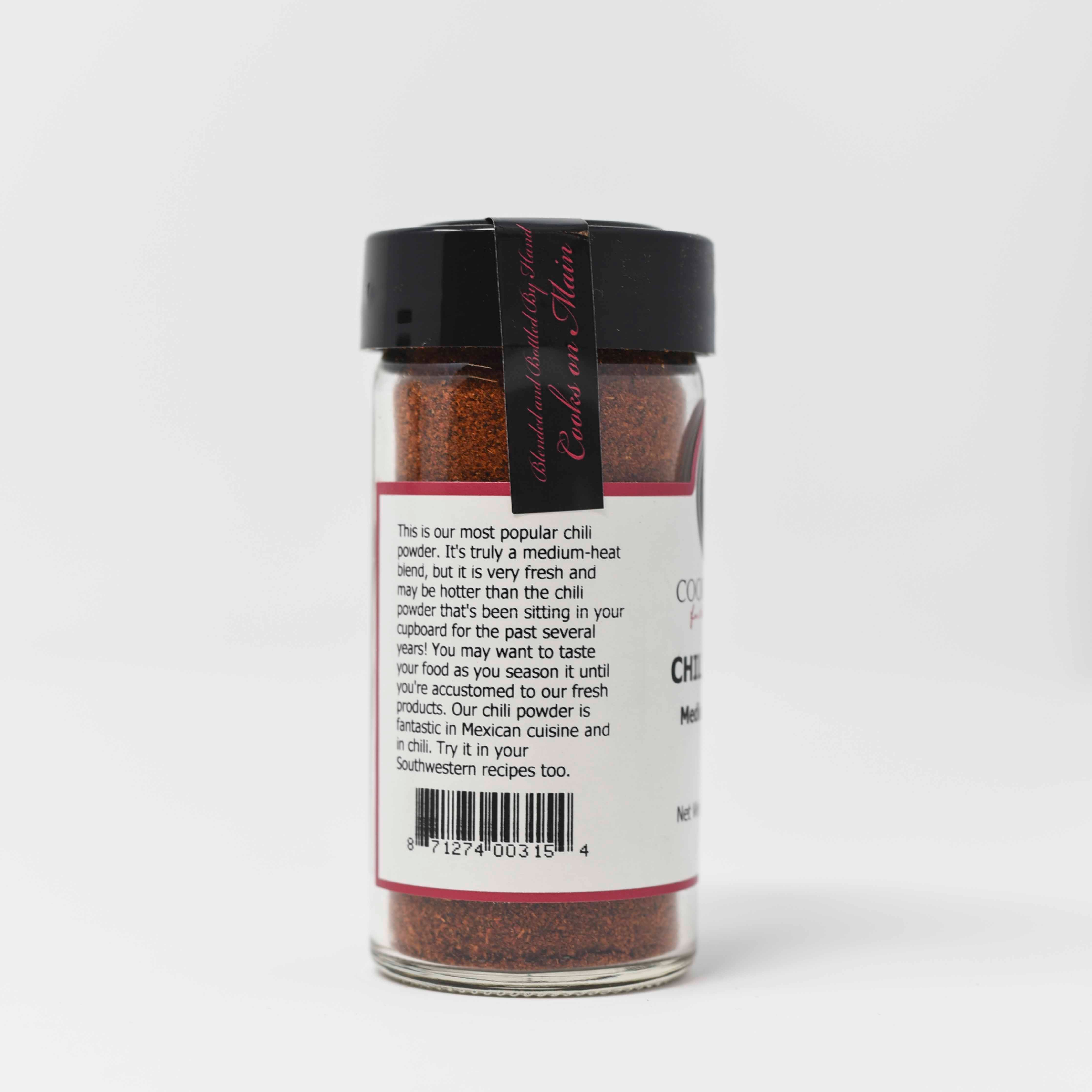 Premium Medium Chili Powder - Hot & Flavorful Spice for Cooking, Grilling & Mexican Dishes - 8oz Resealable Bag