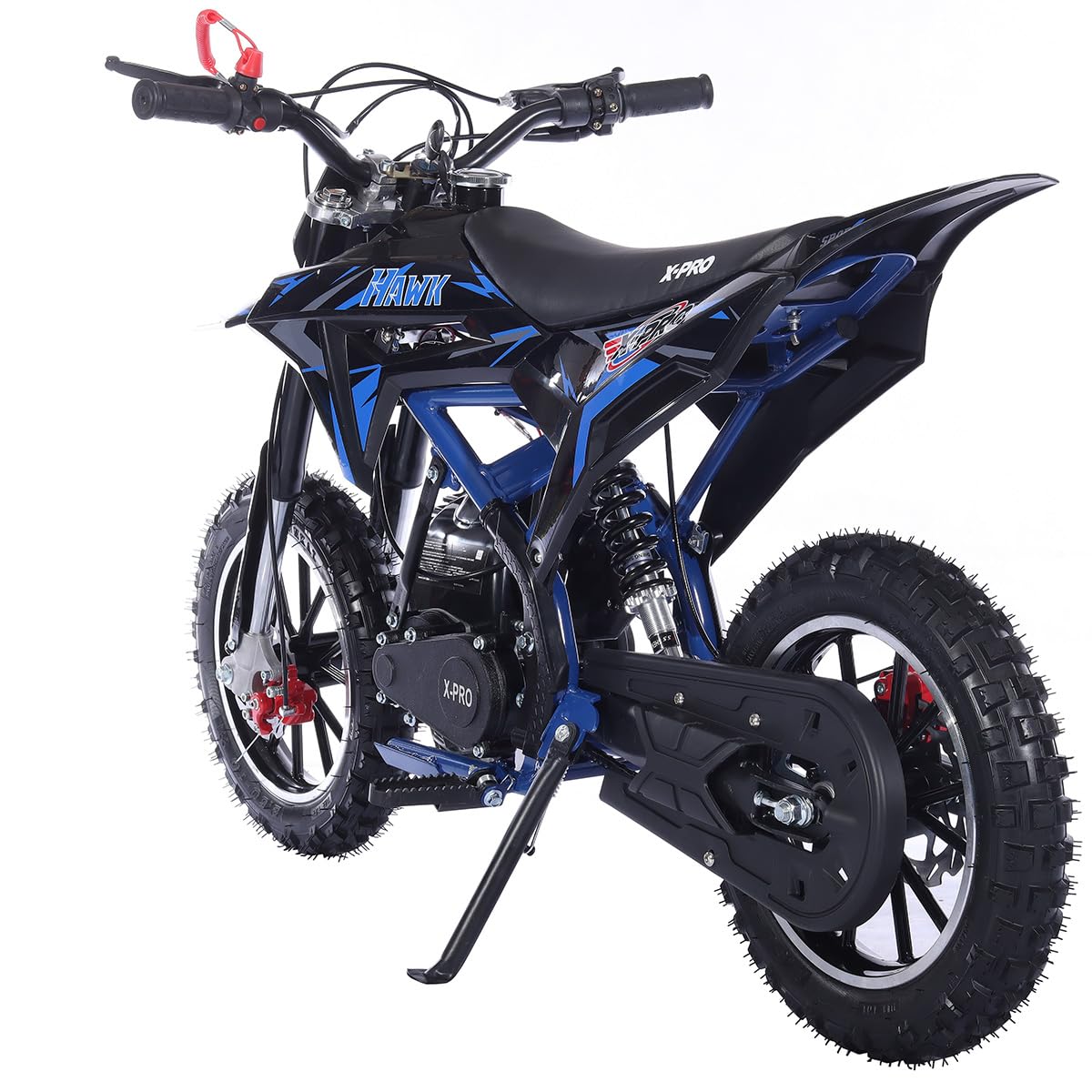 X-PRO Hawk Mini 40CC Gas-Powered 4-Stroke Dirt Bike with Pull Start & 10
