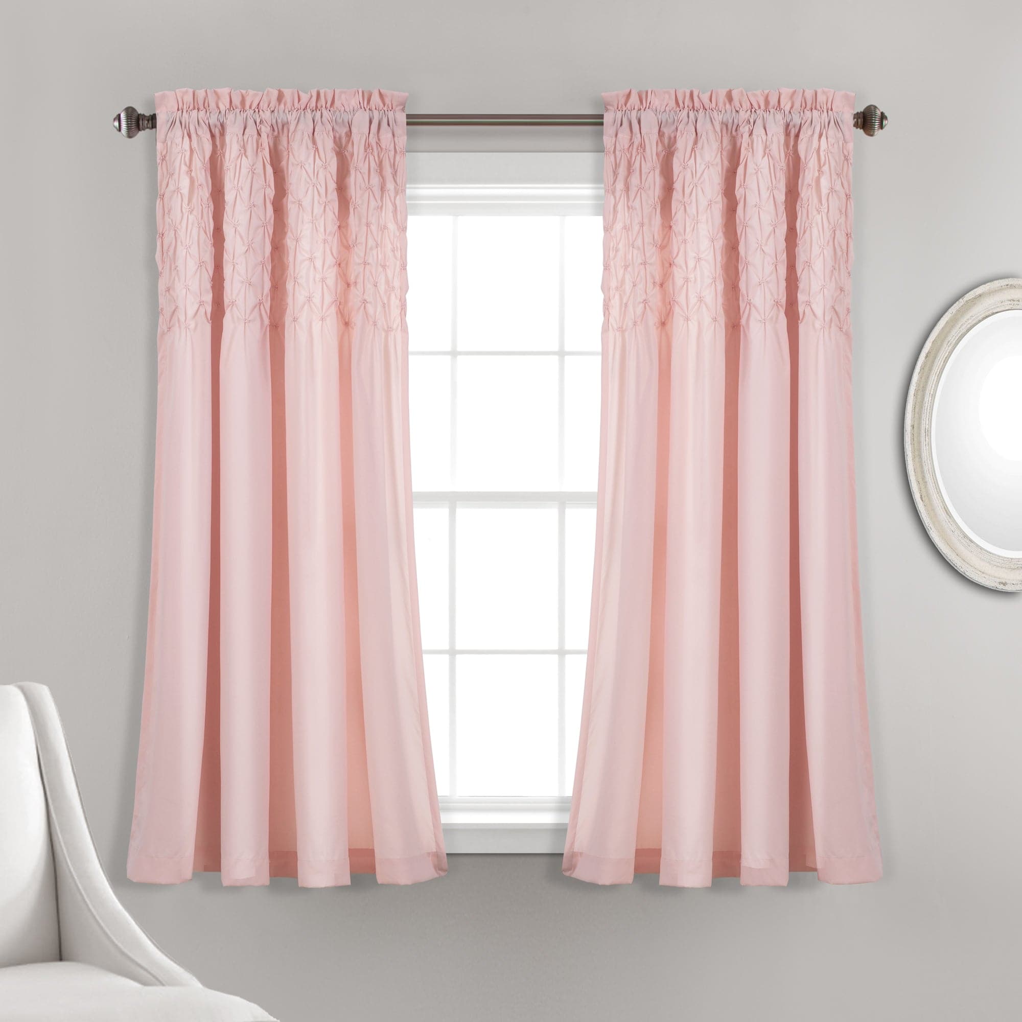 Bayview Window Curtain Set - Blackout Curtains for Living Room & Bedroom - Thermal Insulated Drapes with Rod Pocket - 84 Inch Length (2 Panels) - Perfect for Home Decor, Privacy & Light Control