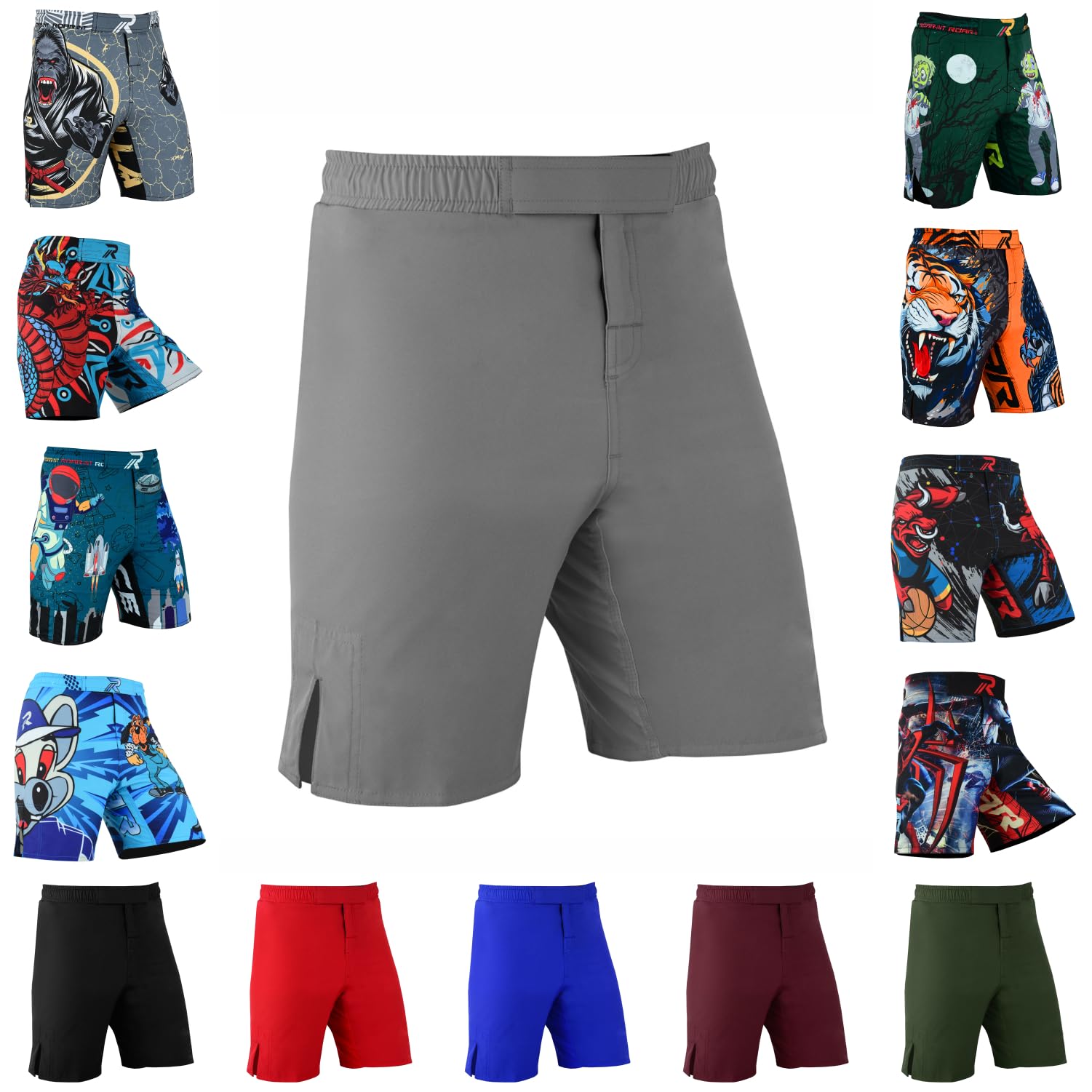 ROAR-INT Kids MMA Shorts - Breathable BJJ & Muay Thai Training Shorts for Boys & Girls - Perfect for Boxing, Grappling & Kickboxing Workouts
