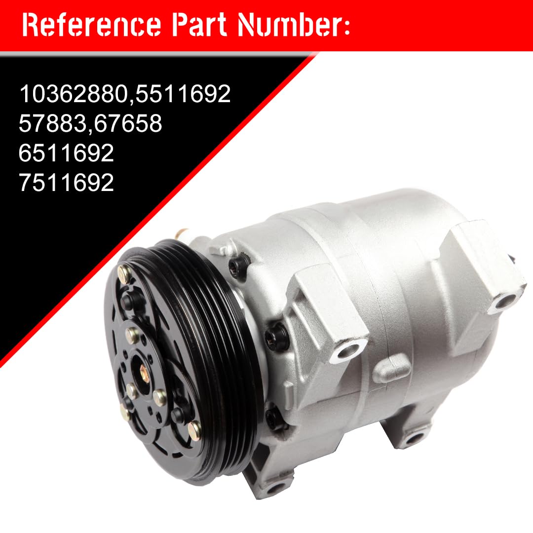 CCIYU A/C Compressor with Clutch - Compatible with 2002-2005 Subaru Impreza 2.0L (Part# 10362880) | High-Performance Car Air Conditioning Compressor | Perfect for Summer Cooling & Long Road Trips