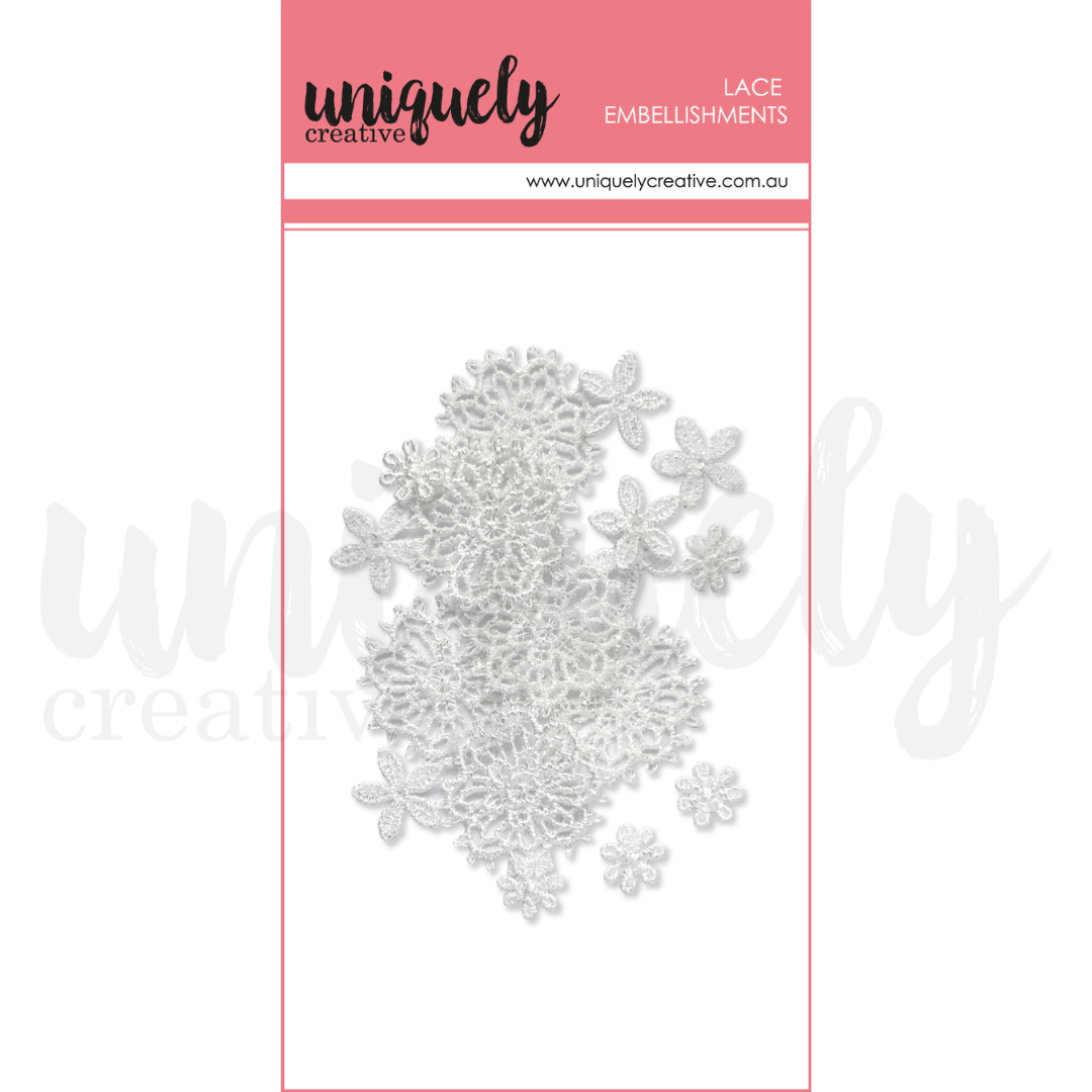 Lace Daisies - Elegant Floral Lace Appliques for DIY Crafts, Wedding Decor, and Fashion Accessories | Perfect for Scrapbooking, Dress Embellishments, and Home Decoration