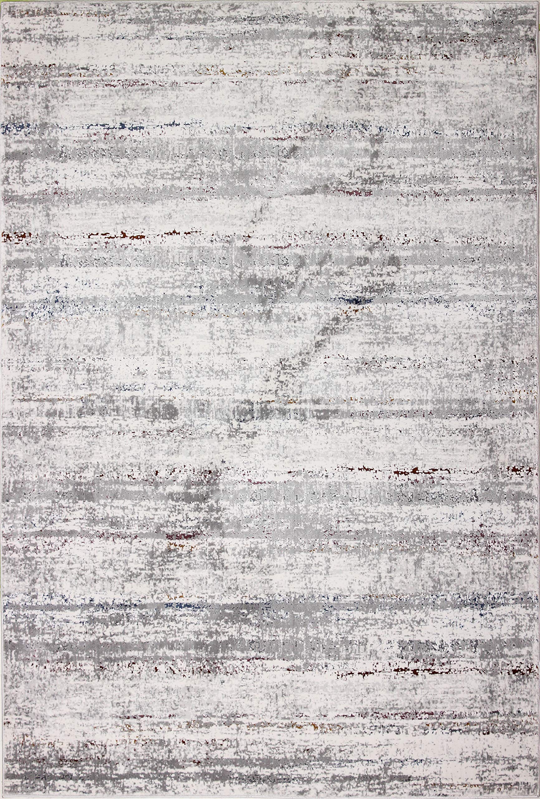 Luxury Bashian Collection Area Rug - 8.6' x 11.6' Power Loom Polyester Runner Rug for Entryway, Living Room, Bedroom - Soft Ivory Home Decor Carpet - Perfect for Modern Housewarming Gifts & Cozy Interior Design