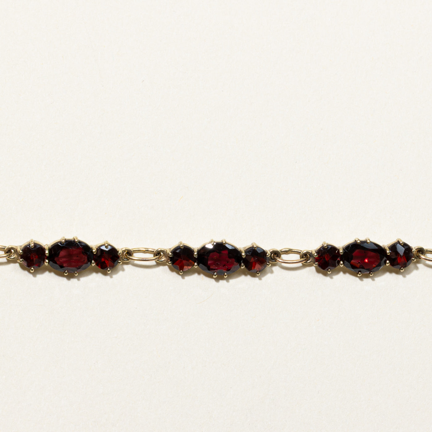 Vintage Bohemian Style Garnet Bracelet - 14.00ctw Mid-Century Inspired Jewelry for Women | Handmade Gemstone Bangle | Perfect for Boho Fashion, Wedding Accessories & Gift Giving