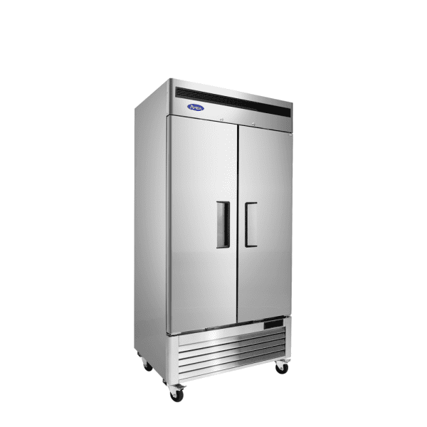 Atosa MBF8506GR 39.5 Inch Commercial Reach-In Refrigerator with 2 Solid Doors - Perfect for Restaurants, Cafes, and Catering Businesses