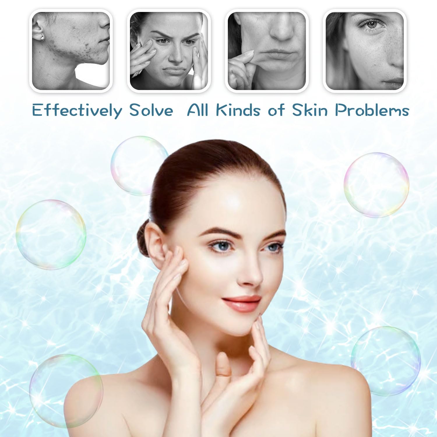 LED Facial Light Therapy Mask - 7 Color Photon Skin Care Mask with Blue & Red Light for Acne Treatment - Rejuvenating Face and Neck Mask for Anti-Aging & Wrinkle Reduction | Perfect for Home Spa, Skincare Routine & Professional Dermatology Use