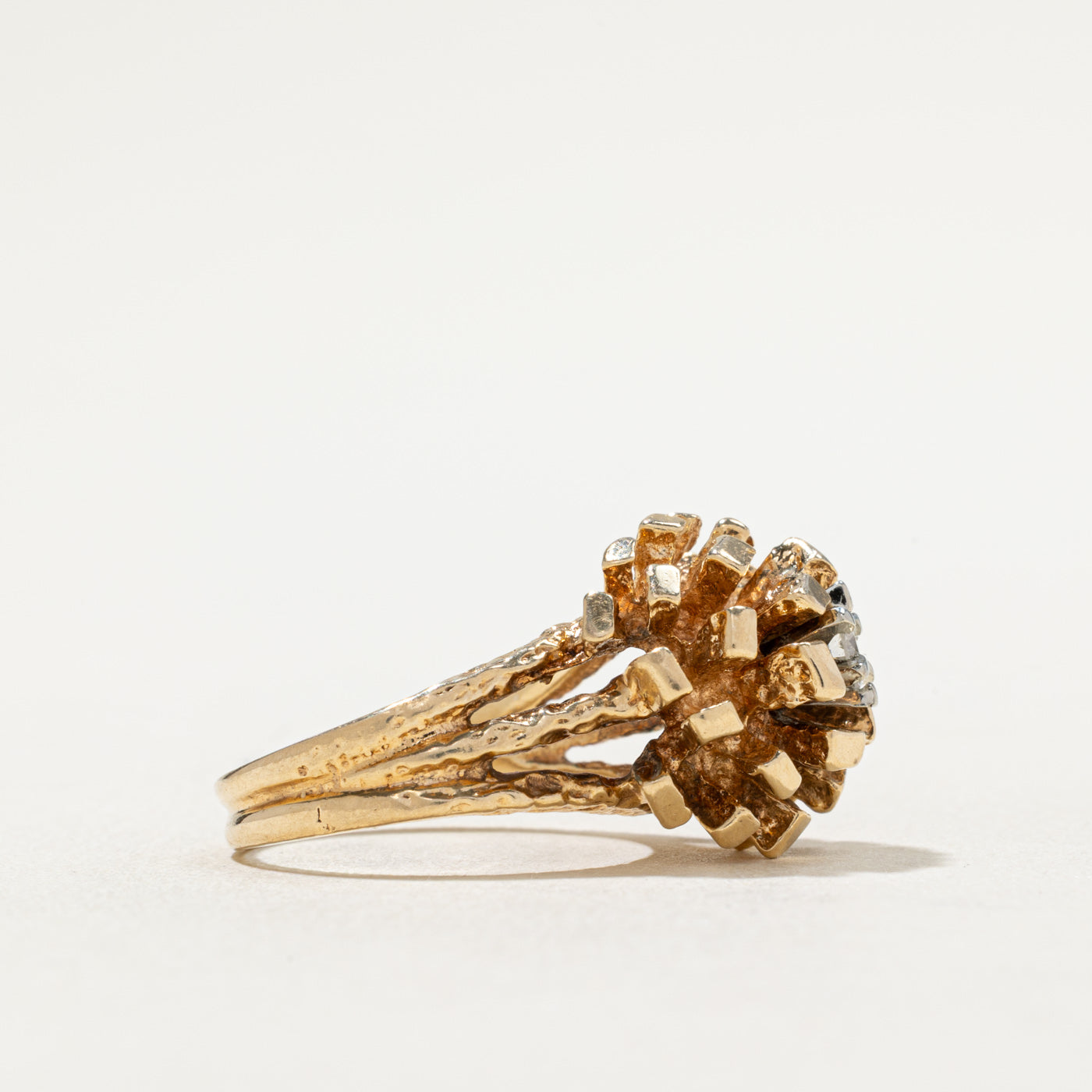 0.15ct Single Stone Diamond Cocktail Ring for Women - Size 5.5 | Elegant Wedding, Anniversary & Evening Party Jewelry Gift