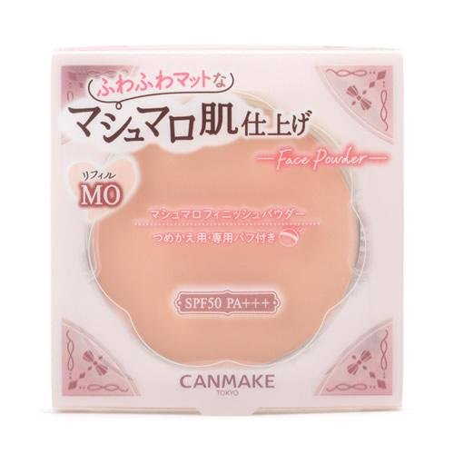 Canmake Marshmallow Finish Powder Foundation Refill SPF50 PA++++ - Oil Control & Pore Minimizing Makeup for Flawless Skin | Perfect for Daily Wear & Touch-Ups On-The-Go