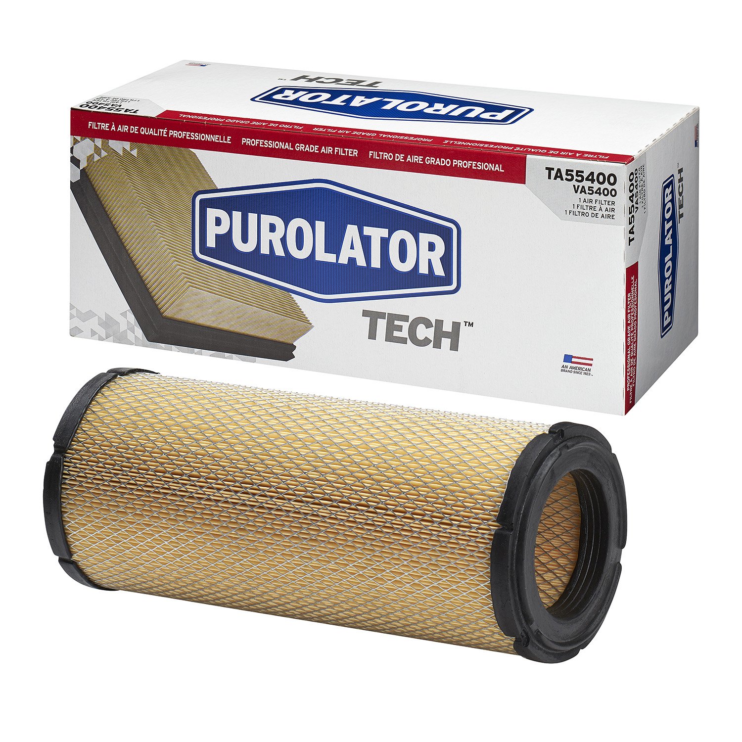 Purolator TA55400 PurolatorTECH High Performance Air Filter - Compatible with Select Vehicles, Improves Engine Efficiency & Airflow - Perfect for Daily Commuting, Off-Roading & Performance Driving