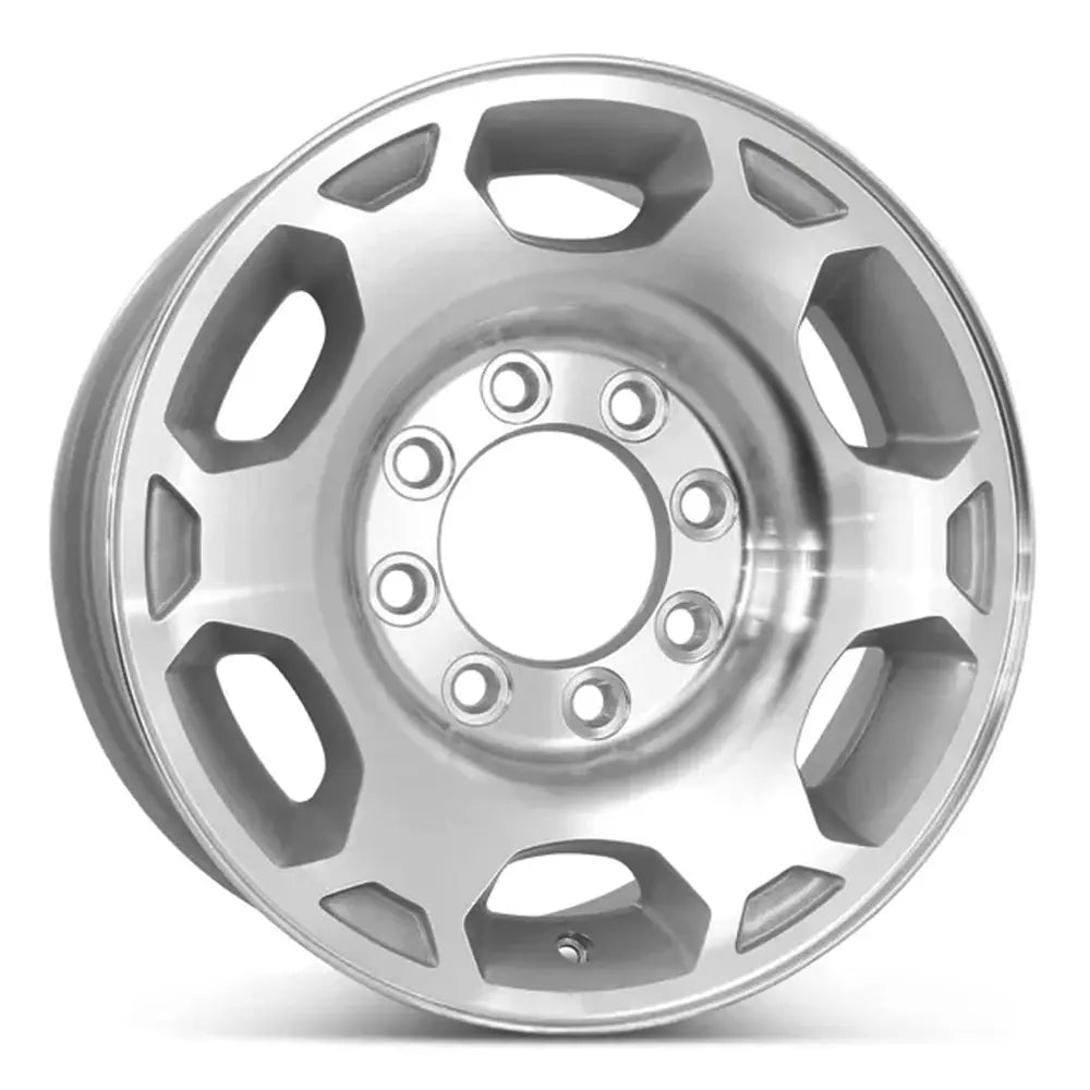 17 Inch GM Trucks Wheel Replacement - Machined Silver Replica Rim 5293 9597828 | Durable Alloy Wheels for Chevy Silverado, GMC Sierra | Perfect for Off-Roading & Highway Driving