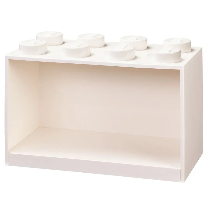 LEGO Storage Shelf - 8 Stud White Organizer for LEGO Bricks & Toys - 30% Off - Perfect for Kids' Room, Playroom & Toy Organization