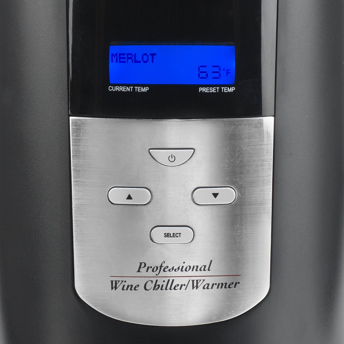 Waring Pro RPC175WS Stainless Steel Wine Chiller & Warmer - Black | Dual Temperature Control for Red & White Wine | Perfect for Home Bars, Parties & Restaurants