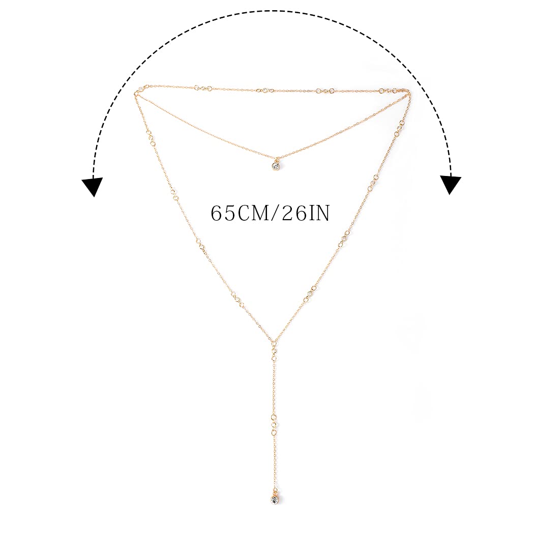 Layered Gold Body Chain for Women - Elegant Tassel Backdrop Necklace for Weddings, Parties & Special Occasions | Boho Bridal Jewelry & Fashion Accessory