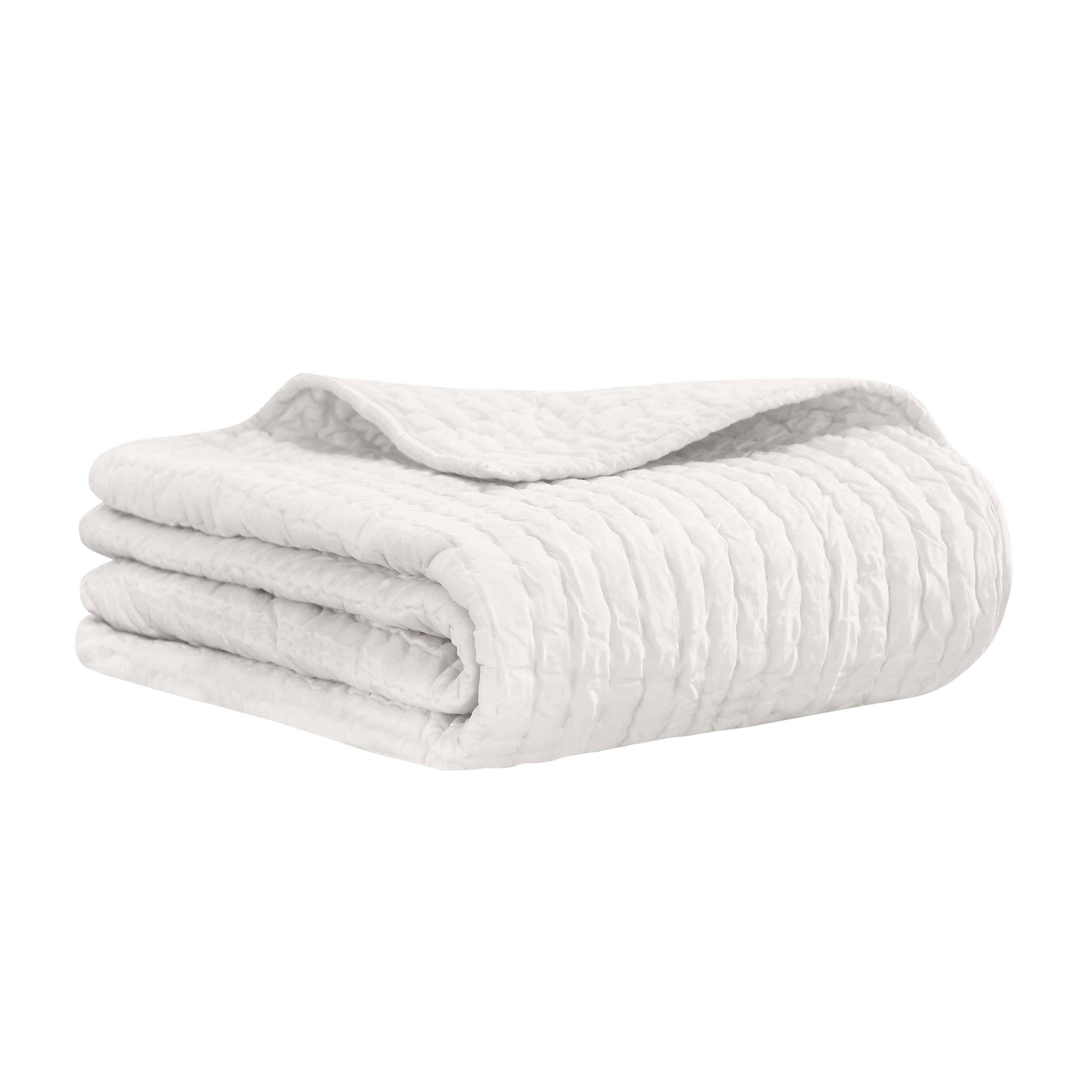 Bella 100% Silk Pick Stitch Medium Weight Quilt and Sham Set - Luxury Bedding for Master Bedroom & Guest Room - Perfect for All Seasons Comfort