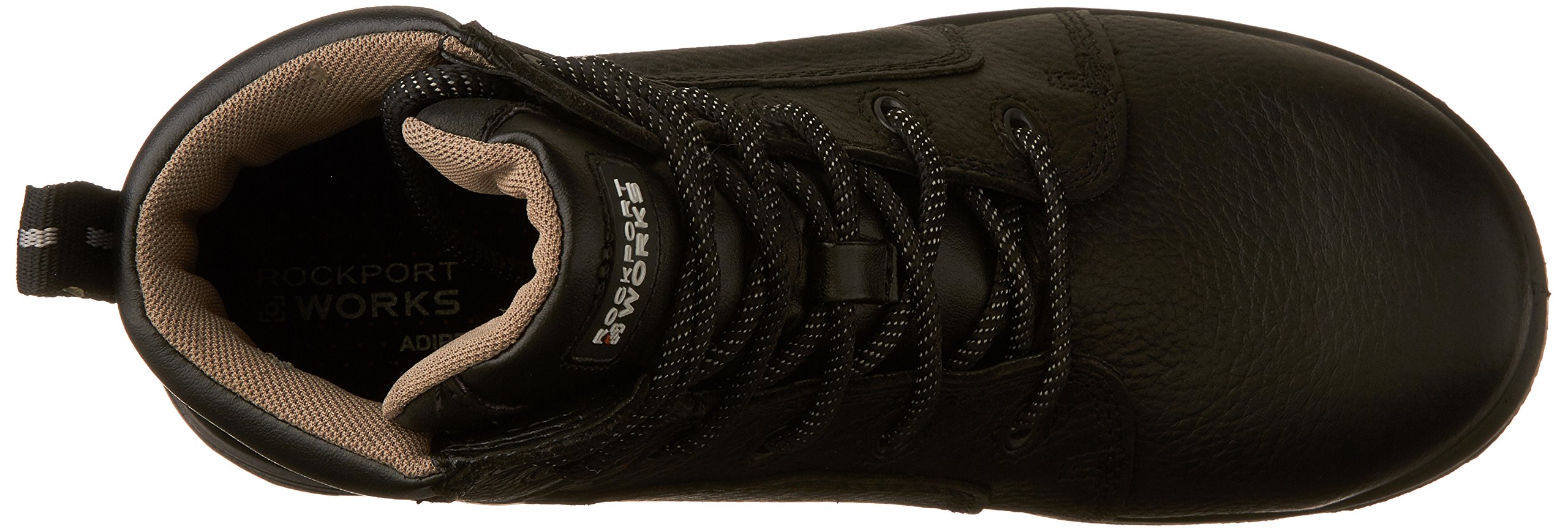 Rockport Works Men's More Energy IR6635 Waterproof Steel Toe Construction Boot - Durable Work Boots for Construction, Landscaping & Outdoor Jobs