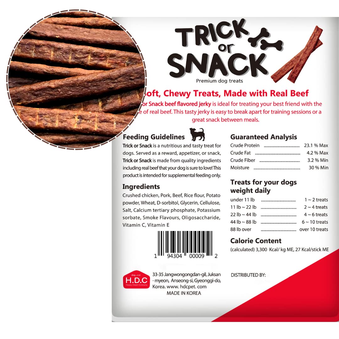 Premium 1lb Natural Dog Jerky Treats - Healthy Smoked Beef, Chicken & Salmon Chews with Blueberry | High Protein Training & Walking Snacks | Perfect for Reward, Travel & Outdoor Adventures
