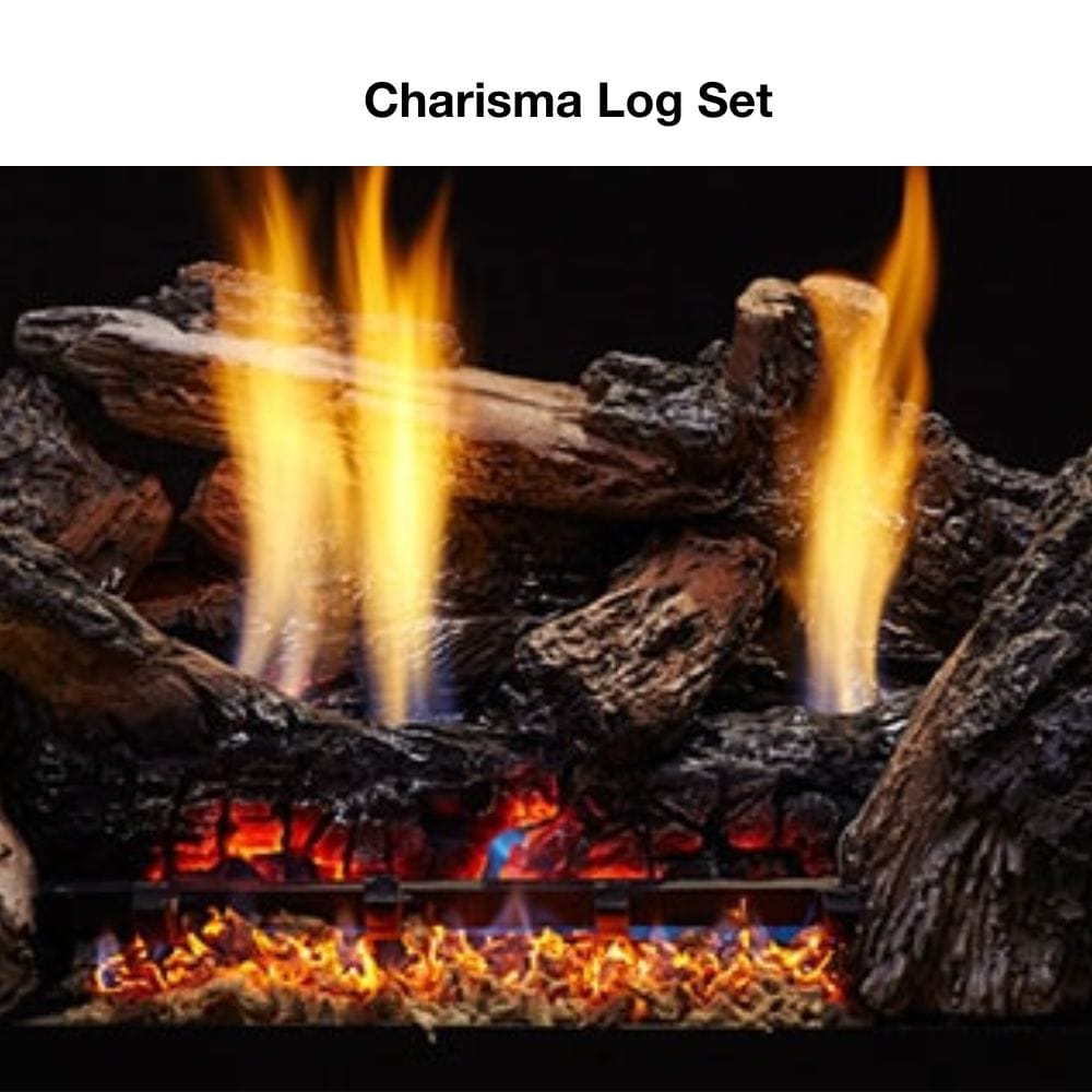 Monessen Glow Getter 18 Inch Vent Free Gas Fireplace Log Set - Perfect for Indoor Home Heating & Cozy Living Room Ambience
