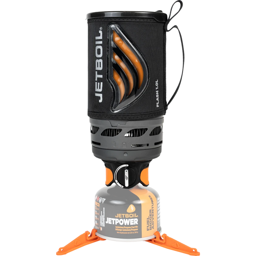 Jetboil Flash 1.0L Carbon Camping Stove - Ultra Lightweight Backpacking Cook System for Hiking, Mountaineering & Outdoor Adventures