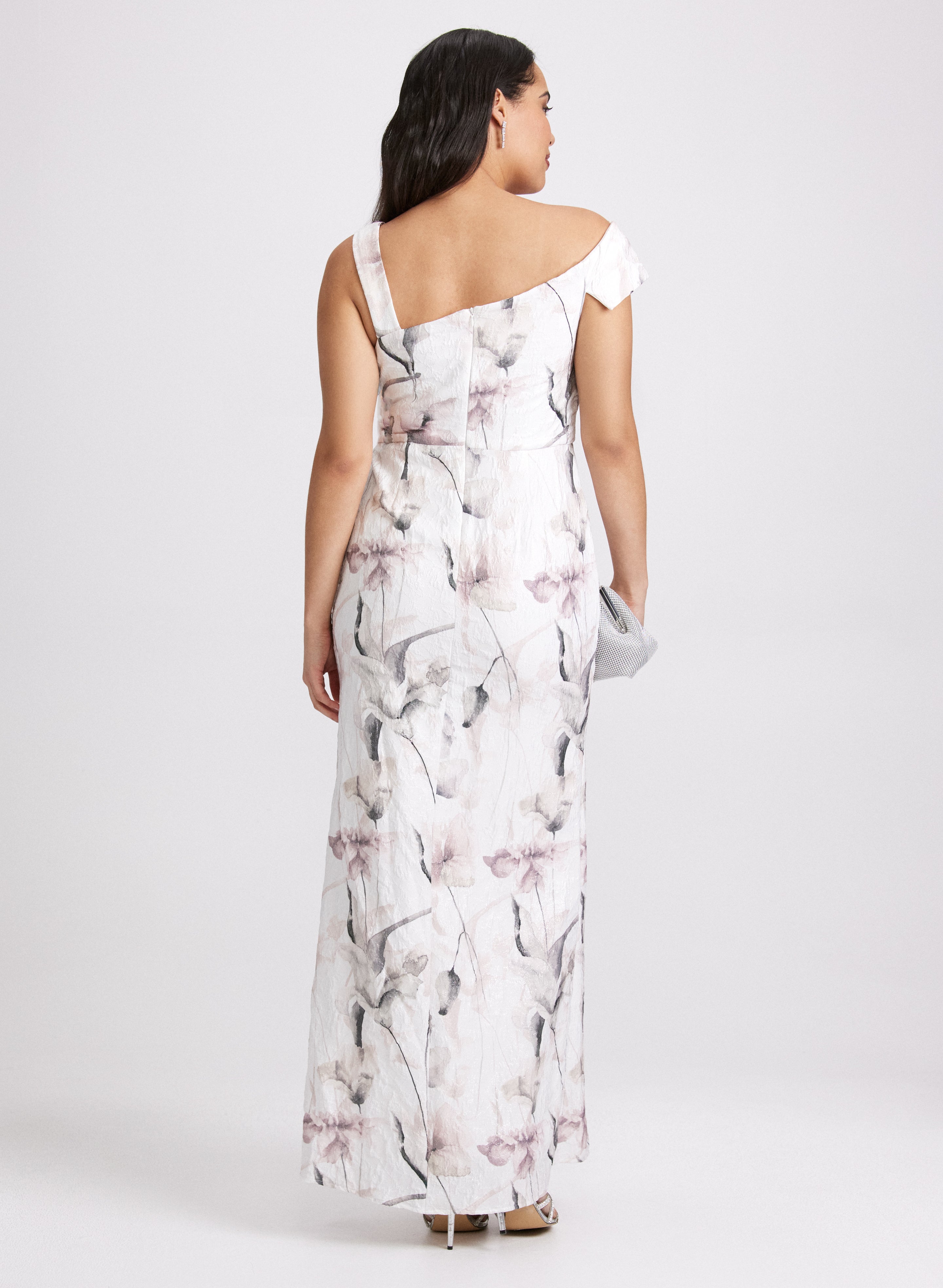 Floral Asymmetric Ruffle Dress for Women - Elegant Summer Party Cocktail Dress for Weddings, Dates & Special Occasions