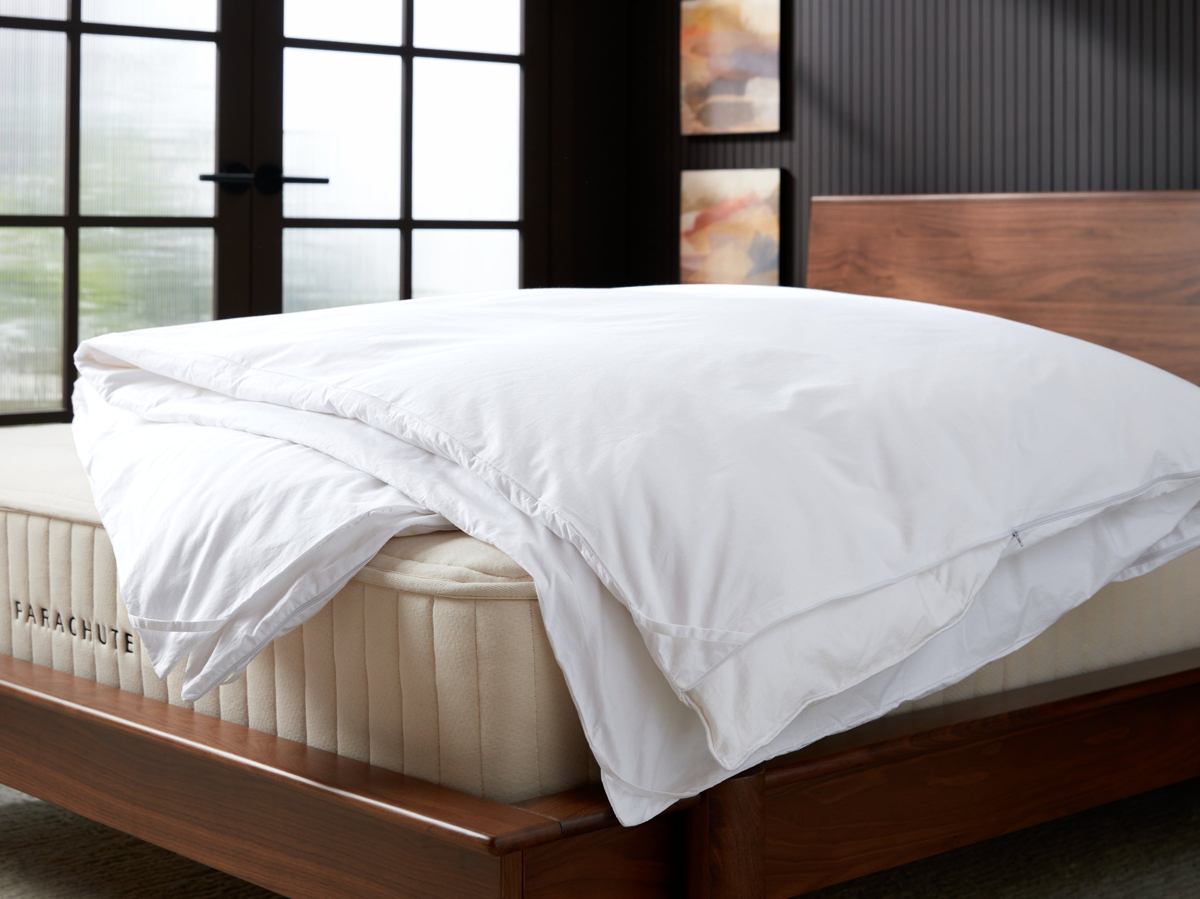 Premium 100% Cotton Duvet Protector - Queen Size, Hypoallergenic & Breathable Bedding Cover - Perfect for Allergy Relief & Hot Sleepers - Ideal for Bedroom, Guest Room & Hotel Use